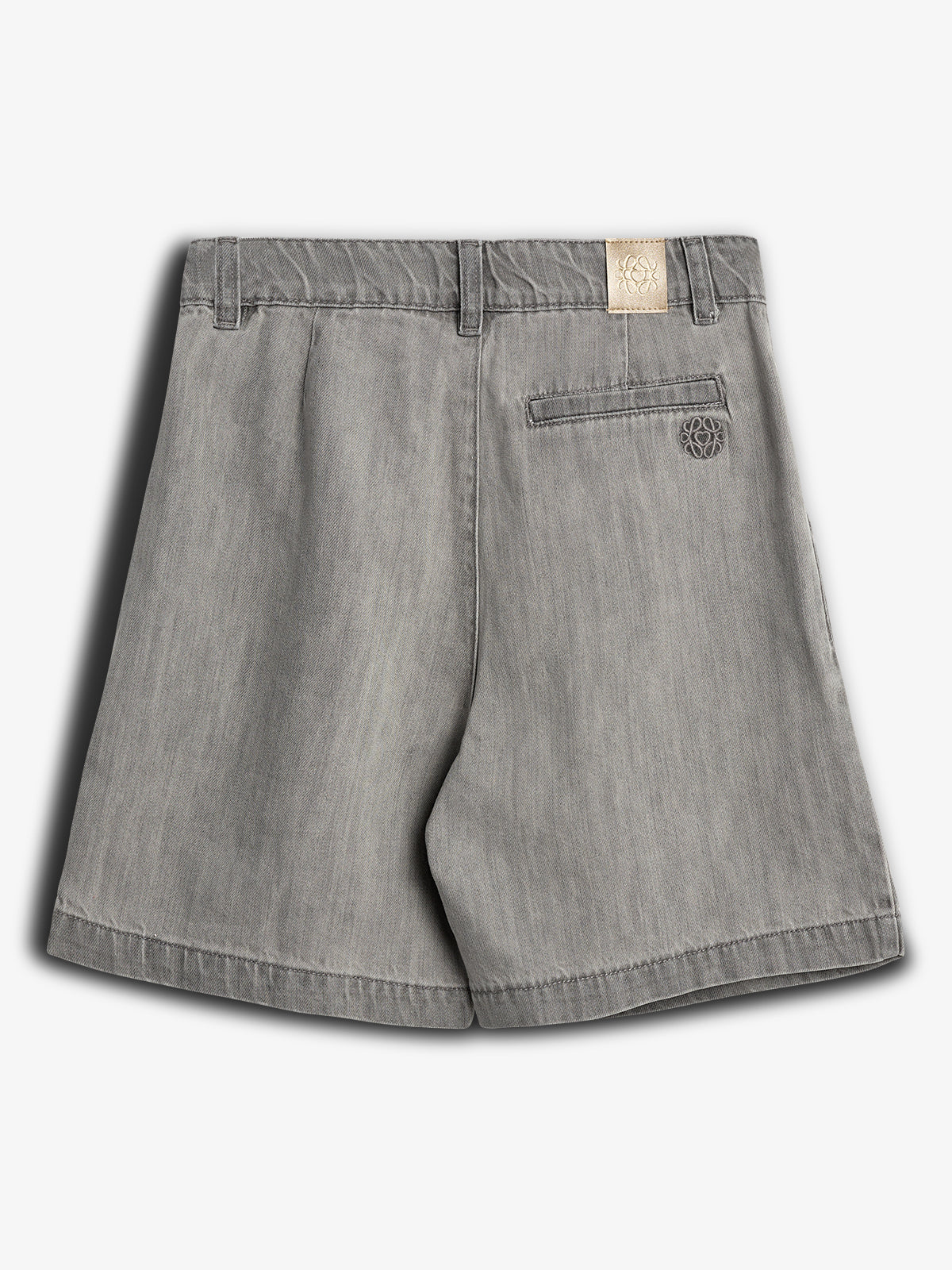 Long Line Denim Shorts - Tween - Grey Denim | 100102 Lea