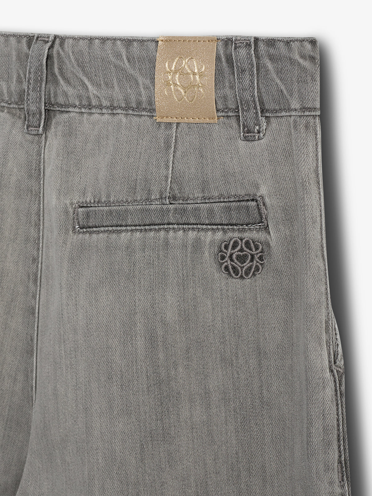 Long Line Denim Shorts - Tween - Grey Denim | 100102 Lea