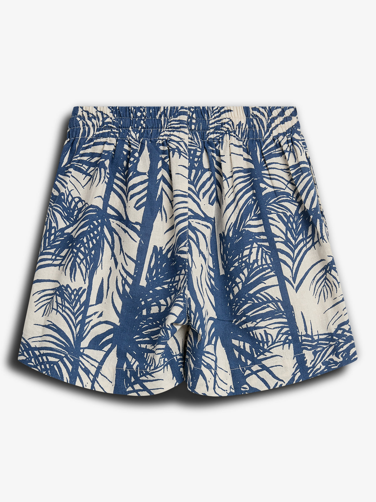 Linen Tropical Shorts - Blue | 100108 Mateo