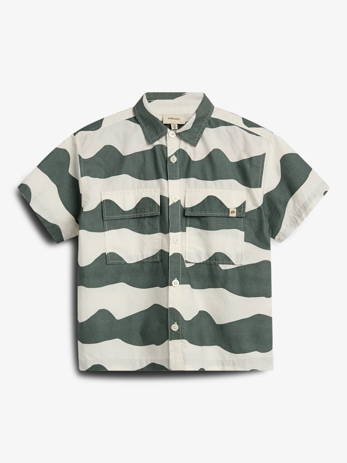 Poplin Wave Shirt - Petrol | 100404 Kean