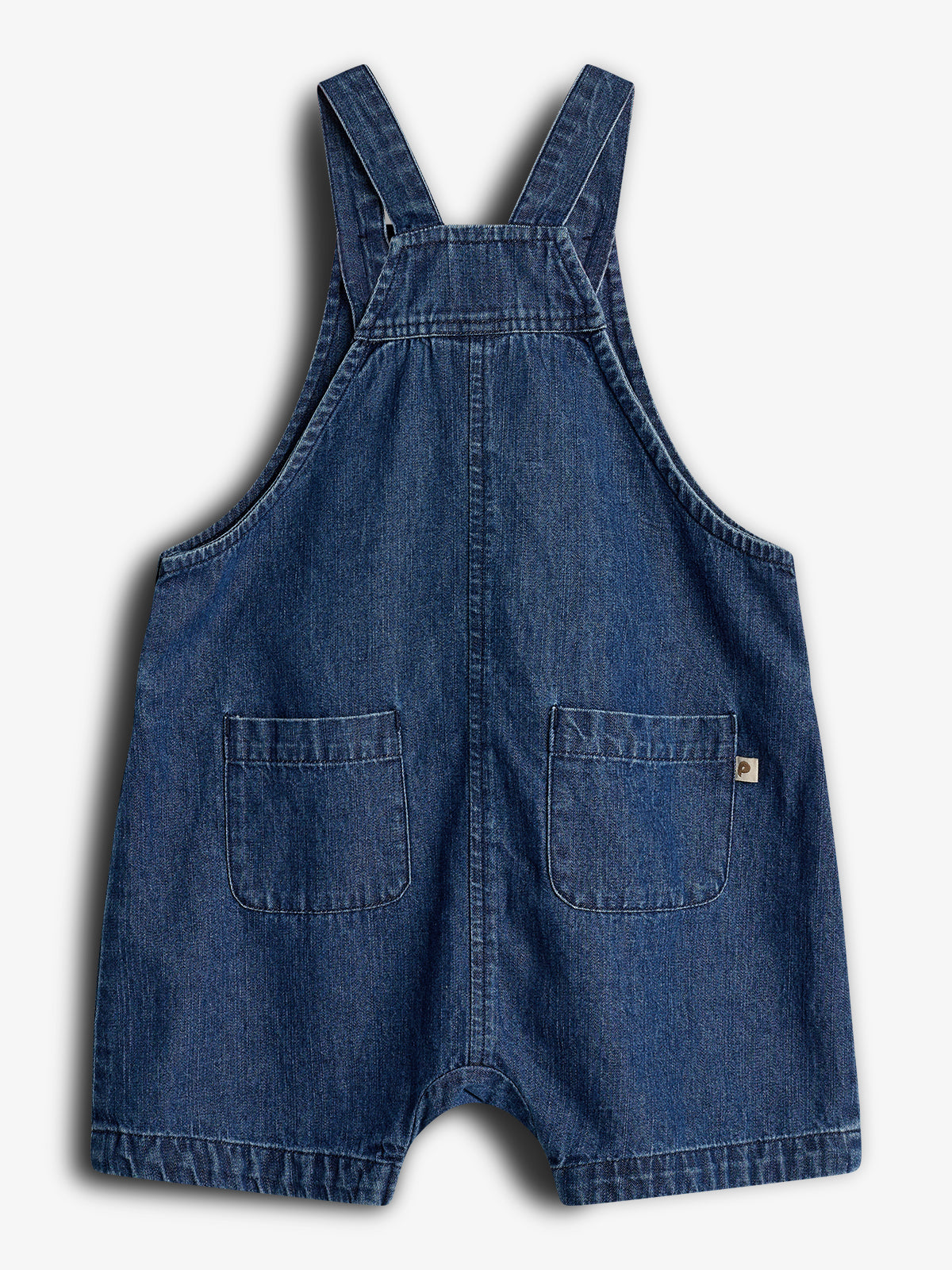 Denim Overall Shorts - Dark Blue Denim | 100177 Delhi