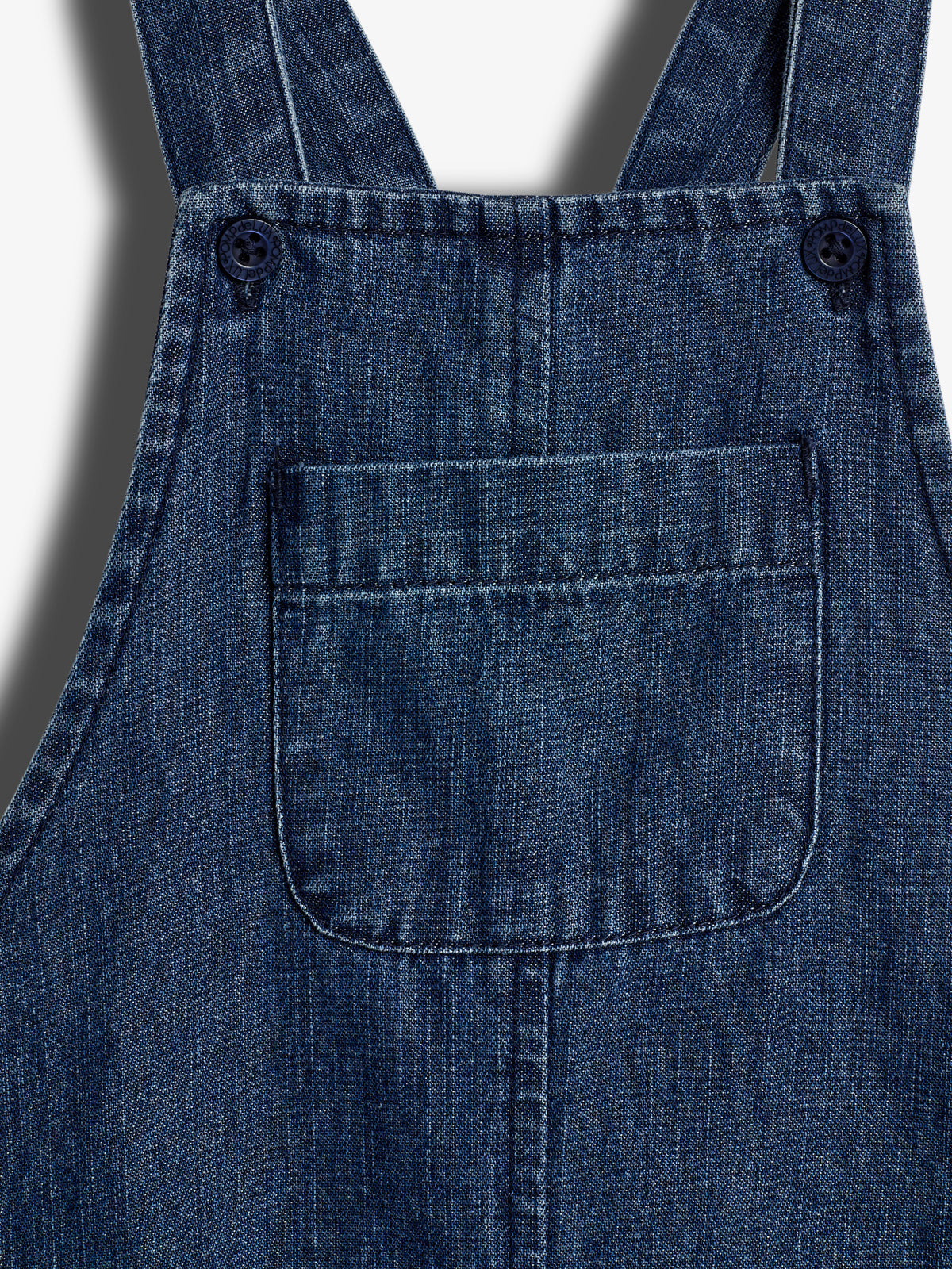 Denim Overall Shorts - Dark Blue Denim | 100177 Delhi