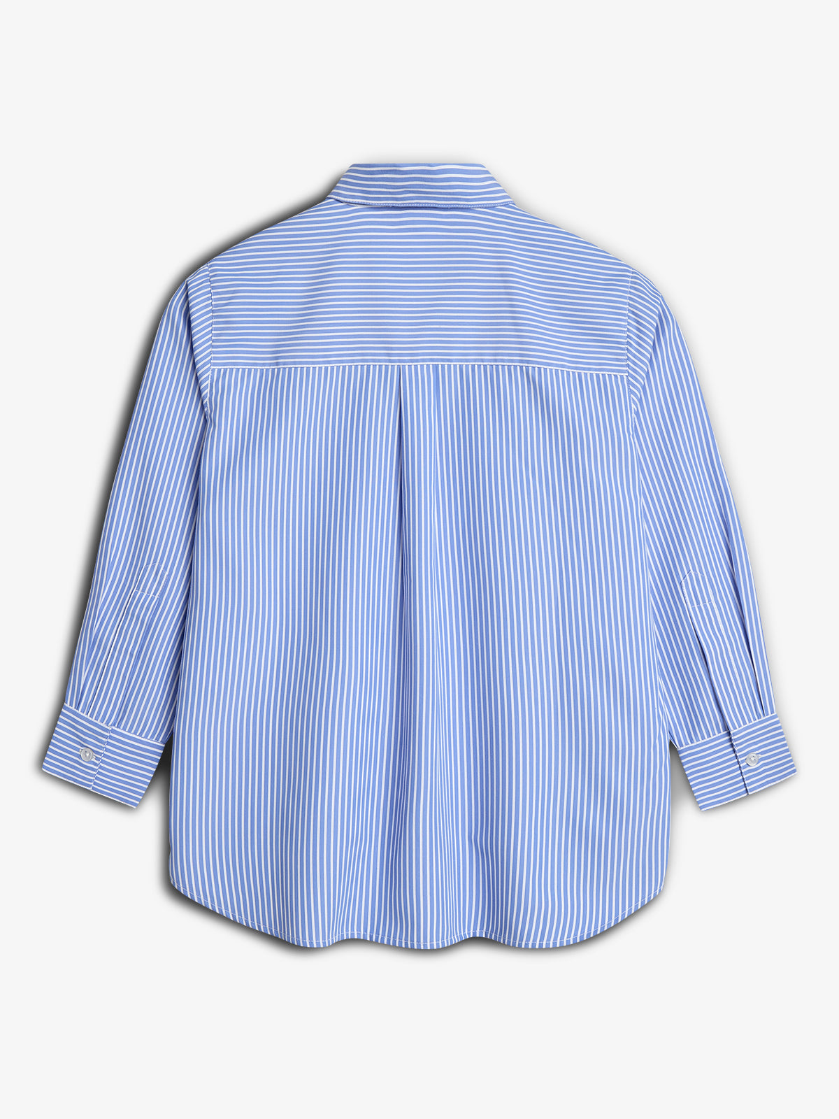 Striped Boxy Shirt - Blue | 100263 Luna