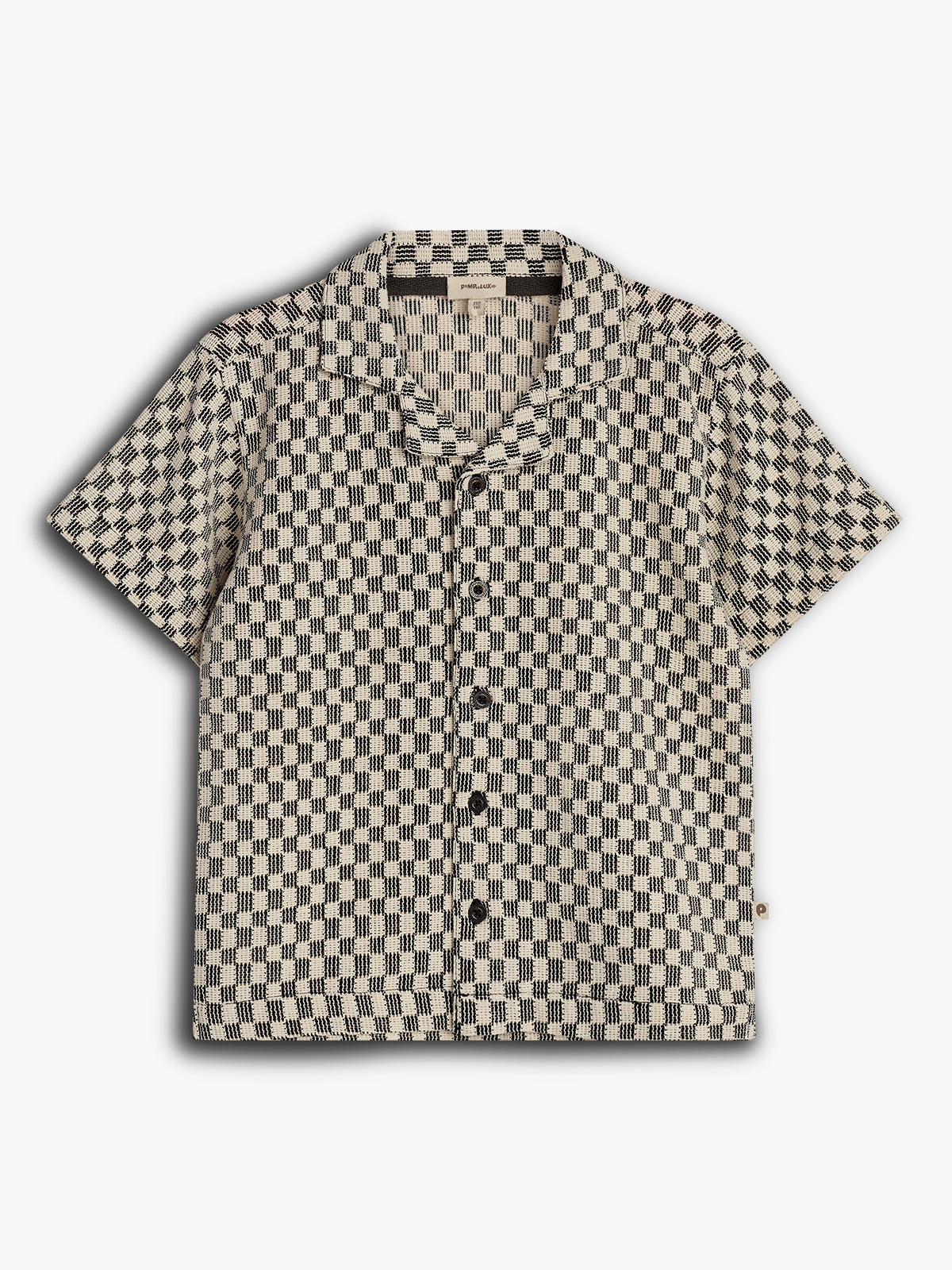 Textured Resort Shirt - Dark Grey / Nature | 100271 Jaxon