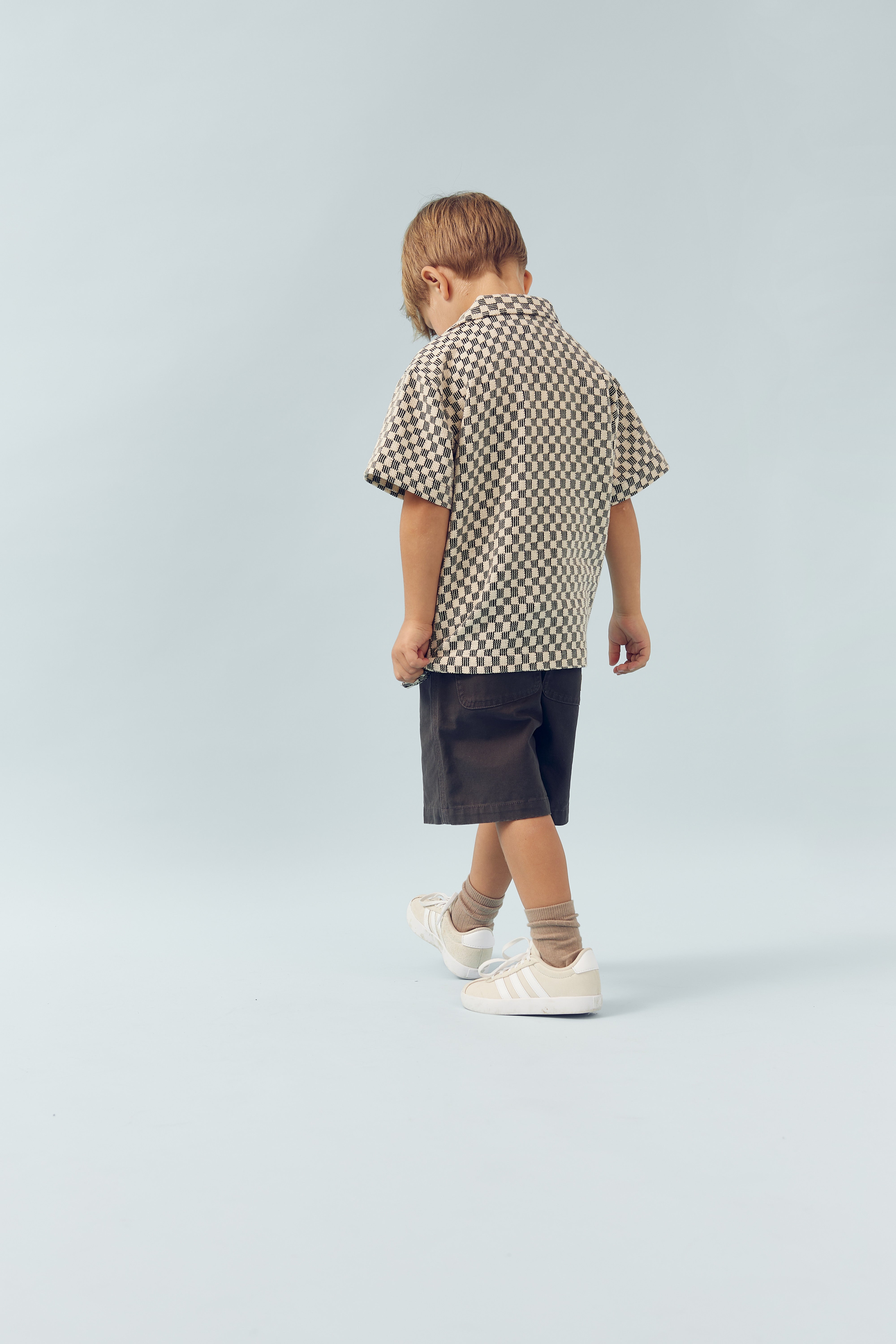 Textured Resort Shirt - Dark Grey / Nature | 100271 Jaxon