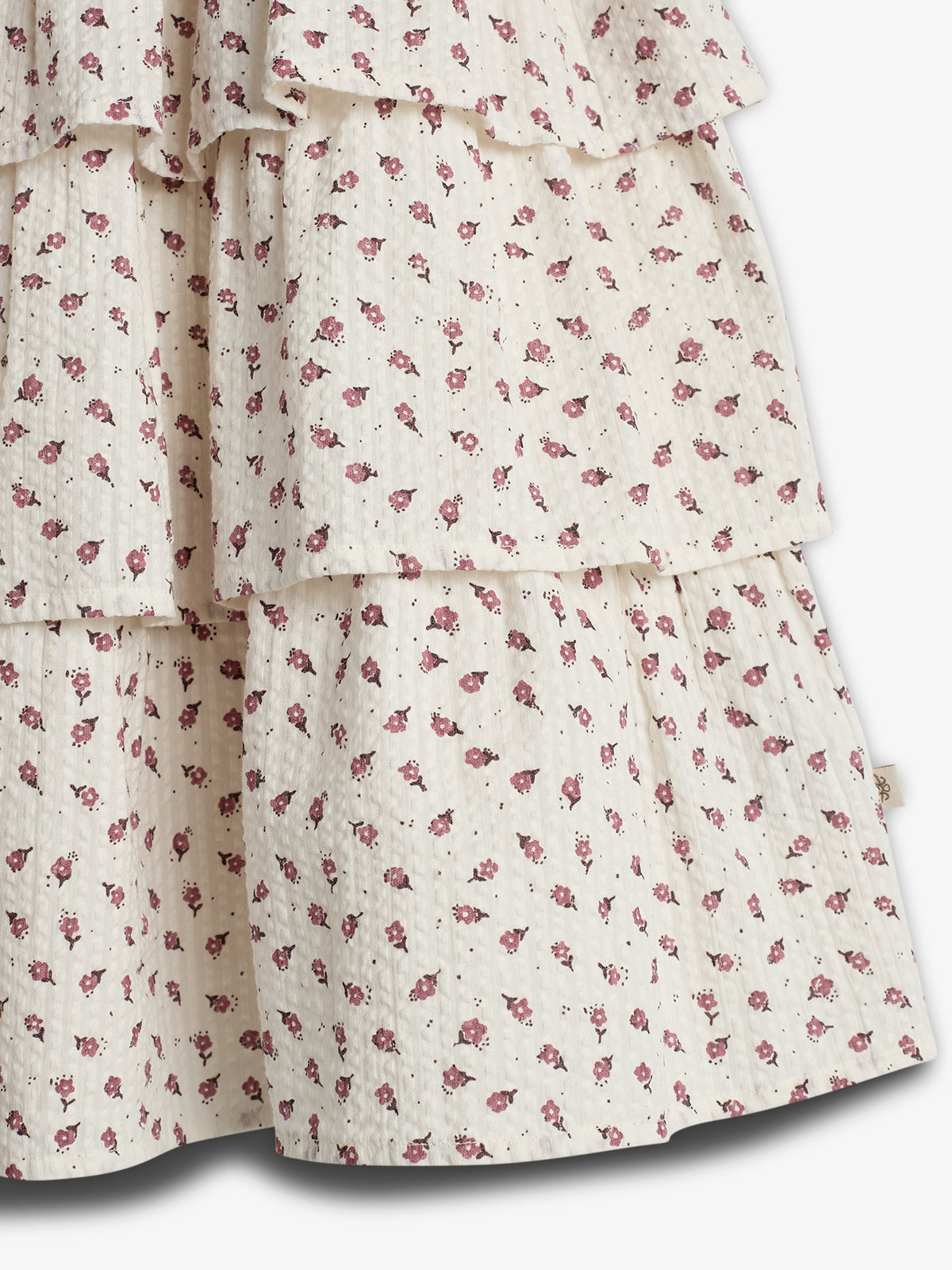 Flower Print Ruffle Dress - Blush Flower | 100305 Annie