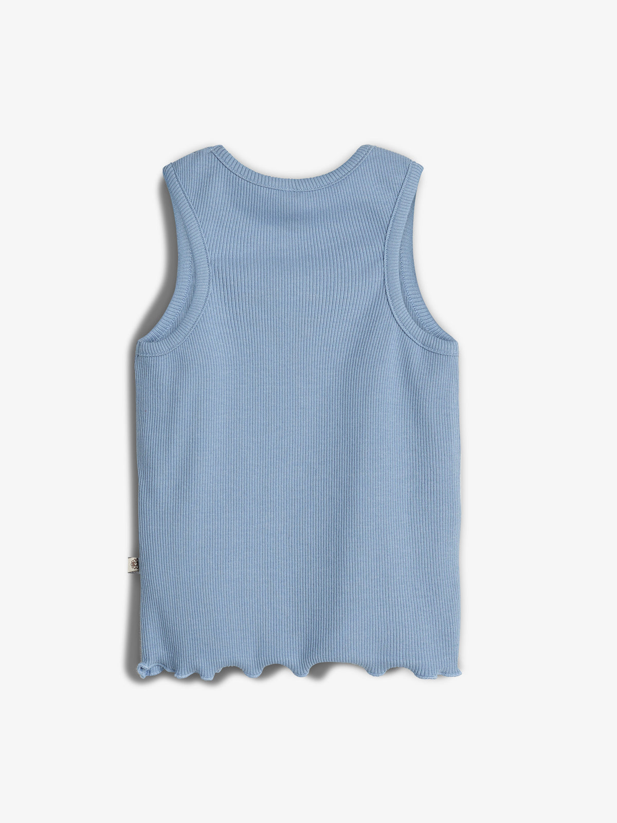 Modal Rib Sleeveless Top - Blue | 100326 Fiona