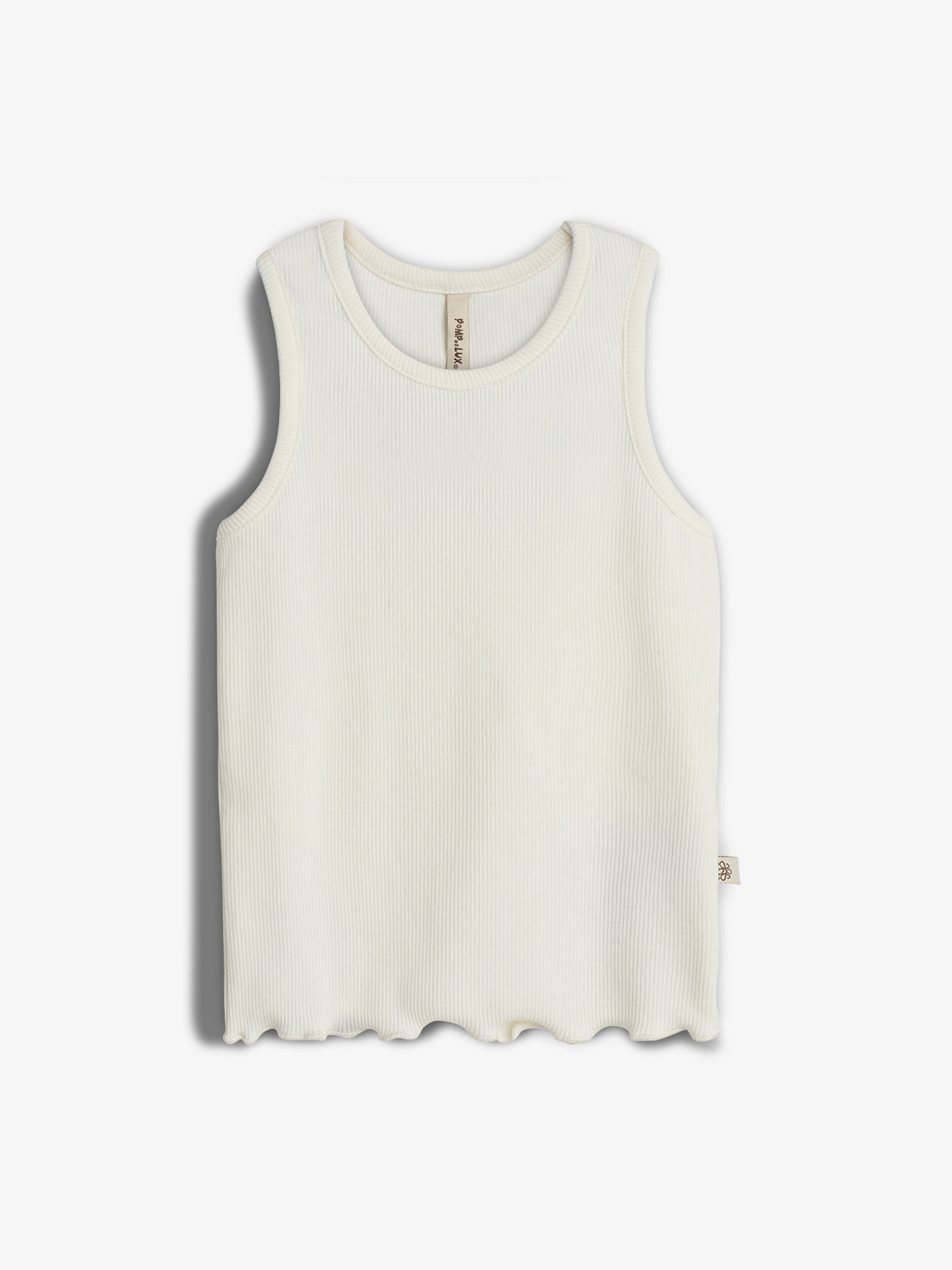 Modal Rib Sleeveless Top - Off White | 100327 Fiona