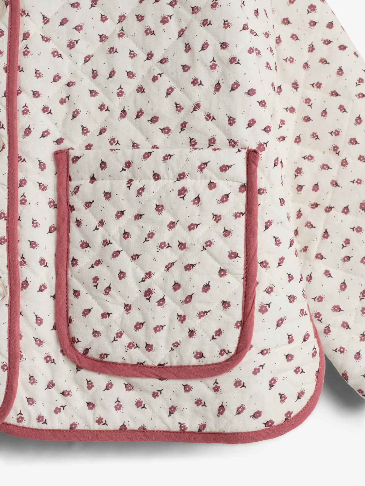 Quilted Jacket - Tween - Blush Flower | 100421 Maja