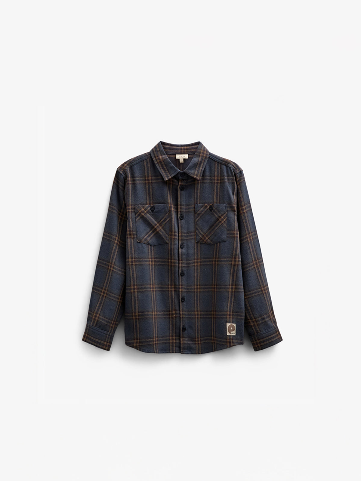 Checked Flannel Shirt - Tween - Navy Check | 100528 Henry