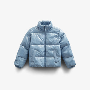 Shiny Puffer Jacket - Tween - Blue | 100533 Violet