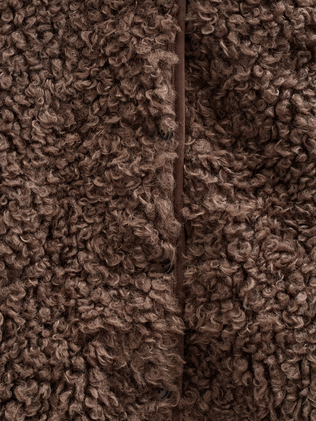 Faux Fur Hooded Jacket with Rib cuff - Kids - Chocolate | 100547 Ellie