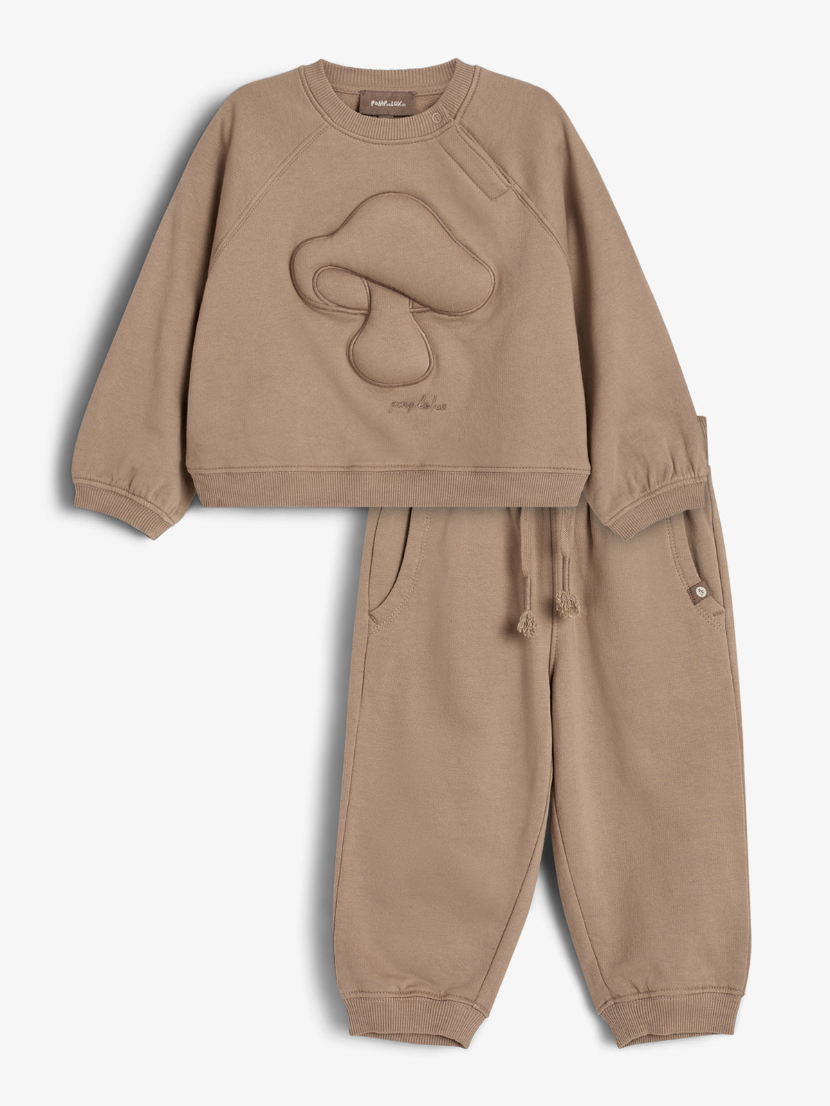 Sweat Set w. Puff Application Little Dark Beige