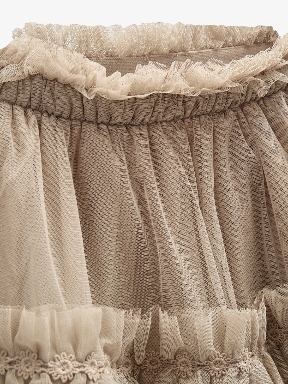 Tulle Skirt - All - Caffe Latte | 100670 Mille