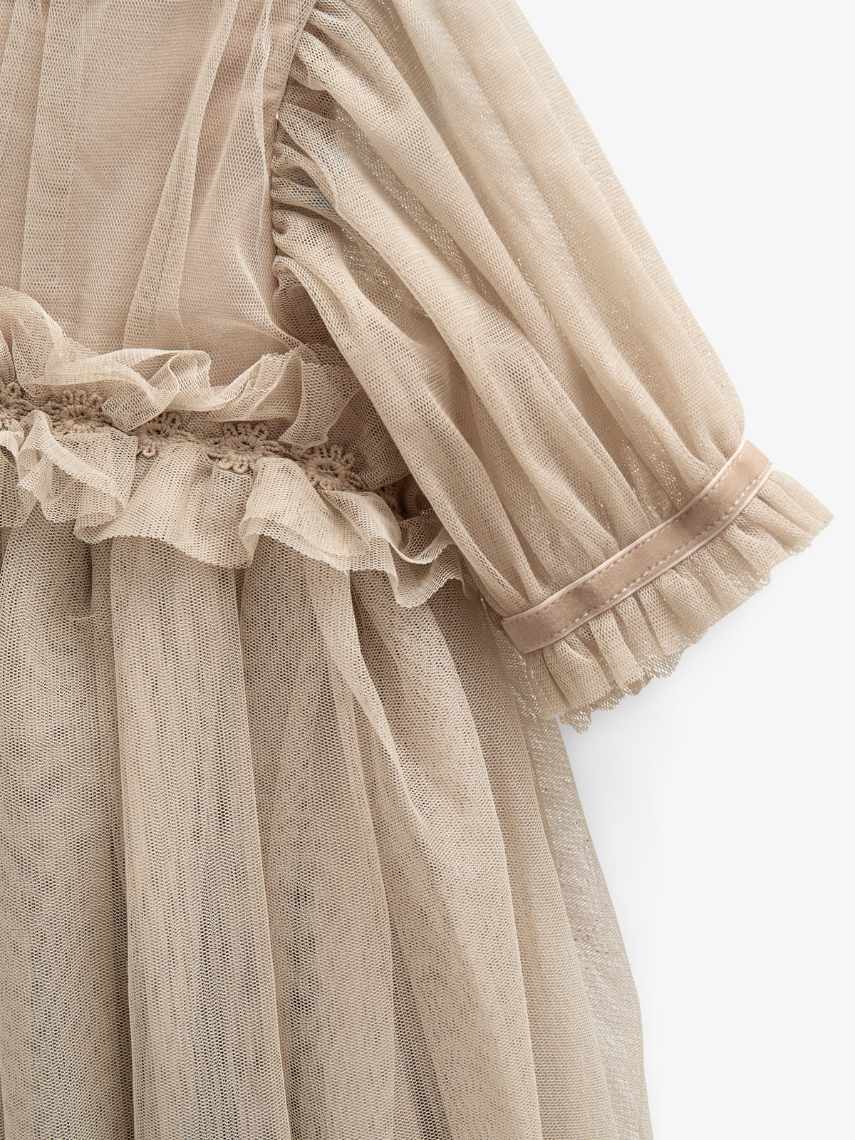 Tulle Dress - All - Caffe Latte | 100672 Mille