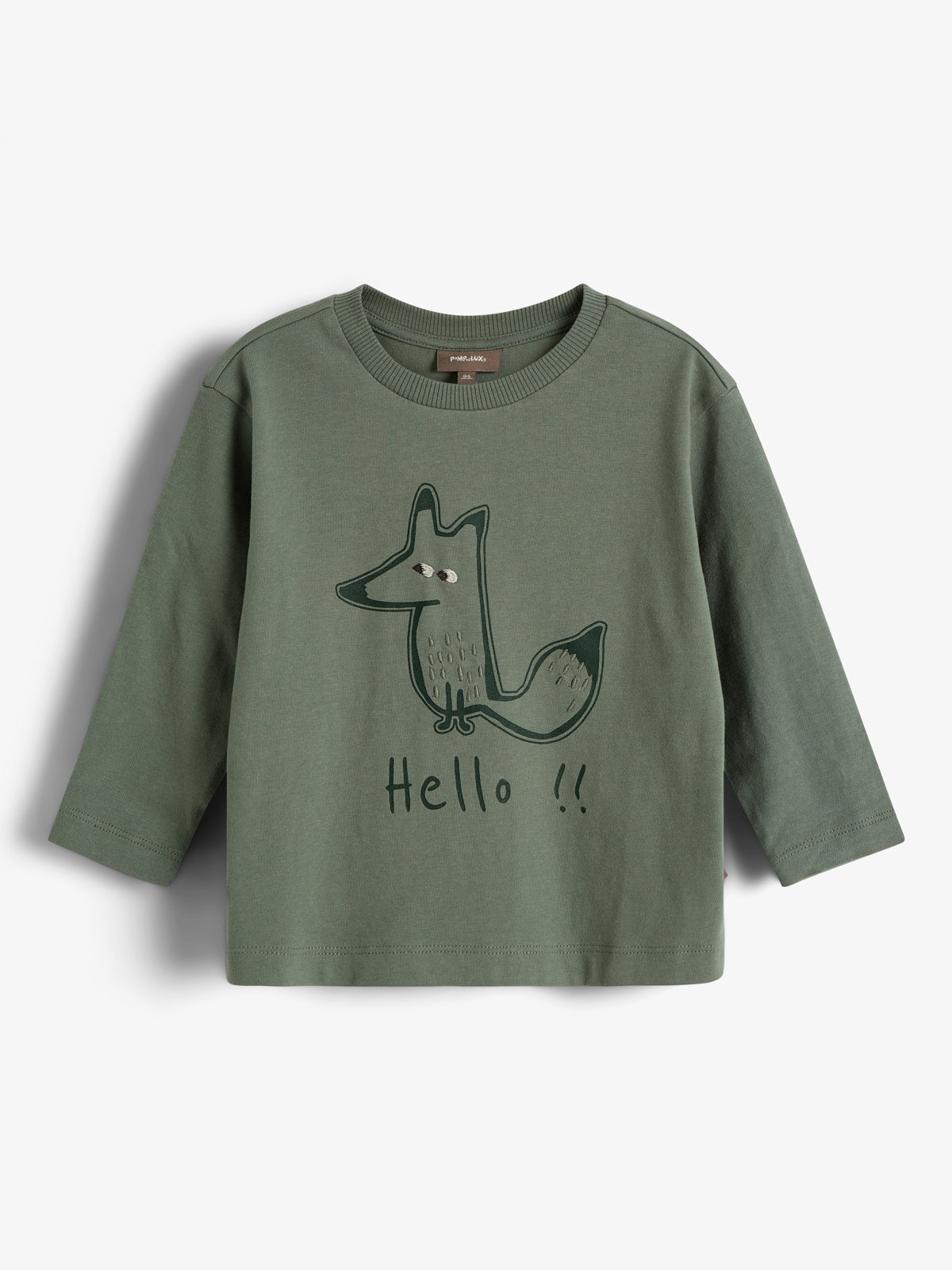 Foxie Long Sleeved T-shirt - Little - Green Foxie Long Sleeved T-shirt - Little - Green