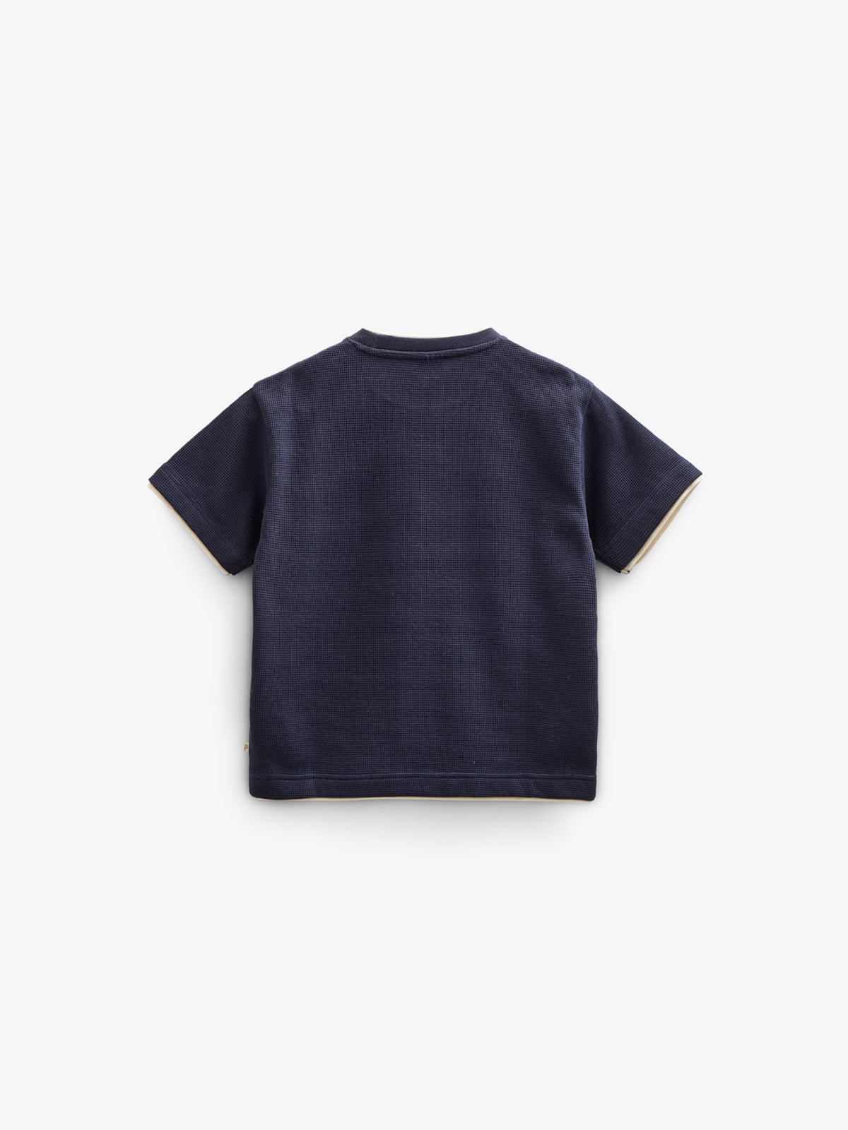 Textured Short Sleeve T-Shirt - Tween - Navy | 100710 Malthe