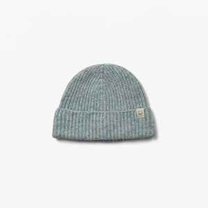 Wool Mix Beanie - All - Green Melange | 100750 Cork