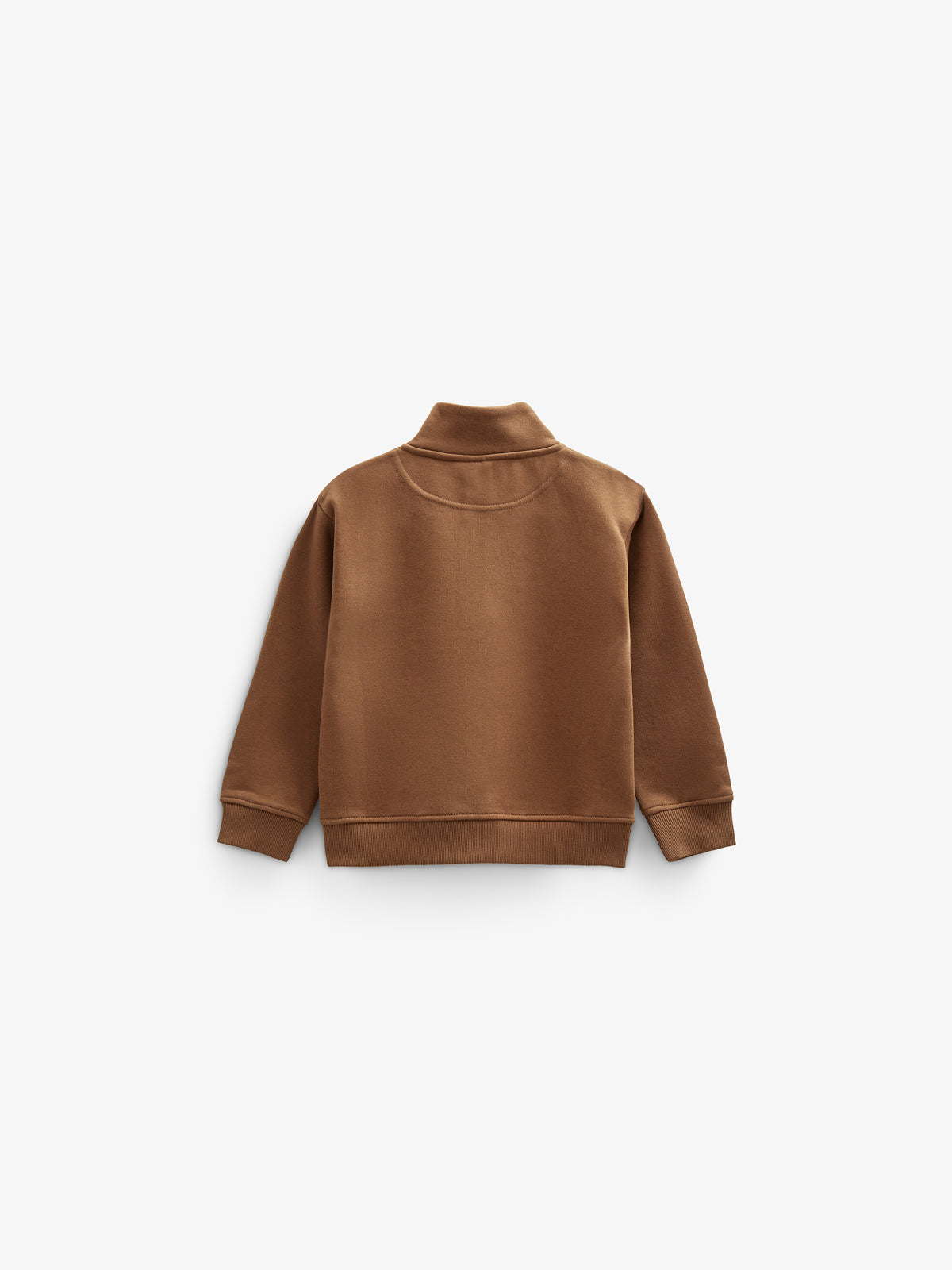 Half Zip Sweatshirt - Kids - Coffee | 100808 Tristan