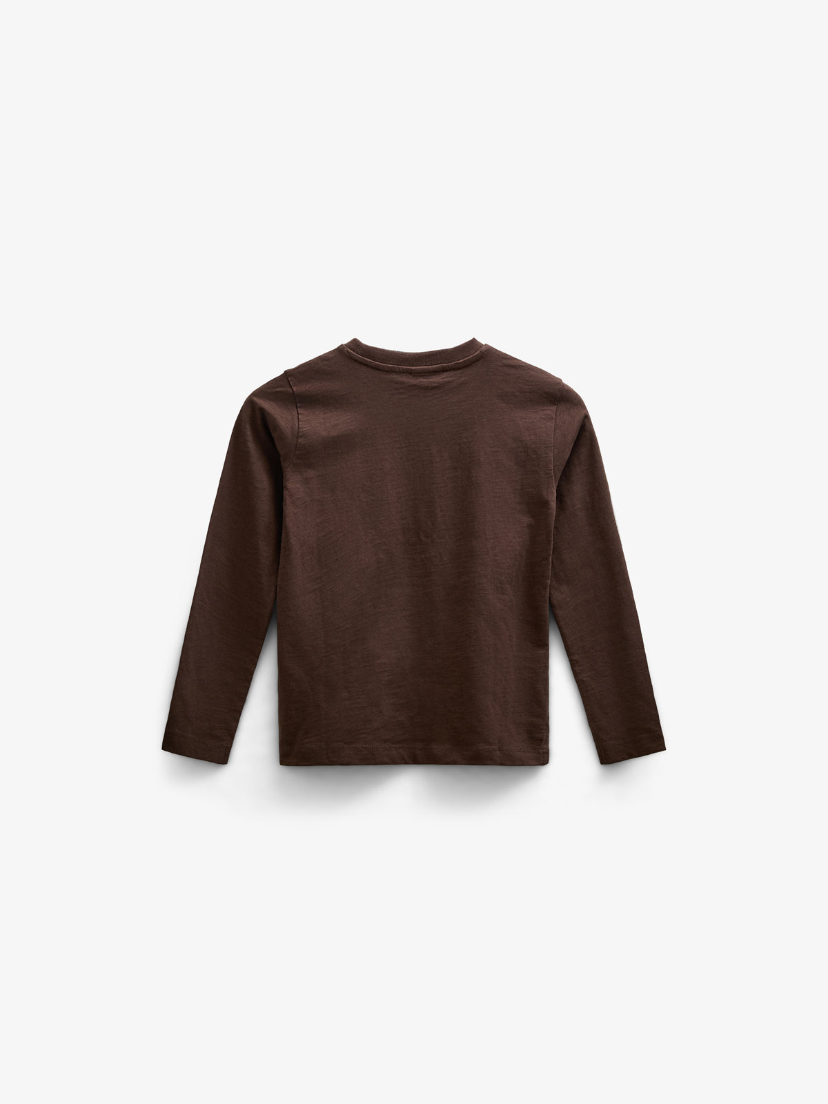 Long Sleeve Slub Jersey T-Shirt - Tween - Chocolate | 100833 Kevin