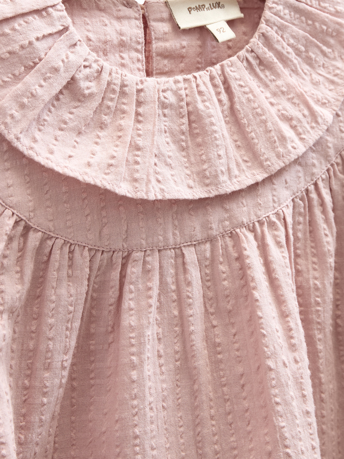 Cotton Blouse with Collar - Kids - Rose | 100884 Claire