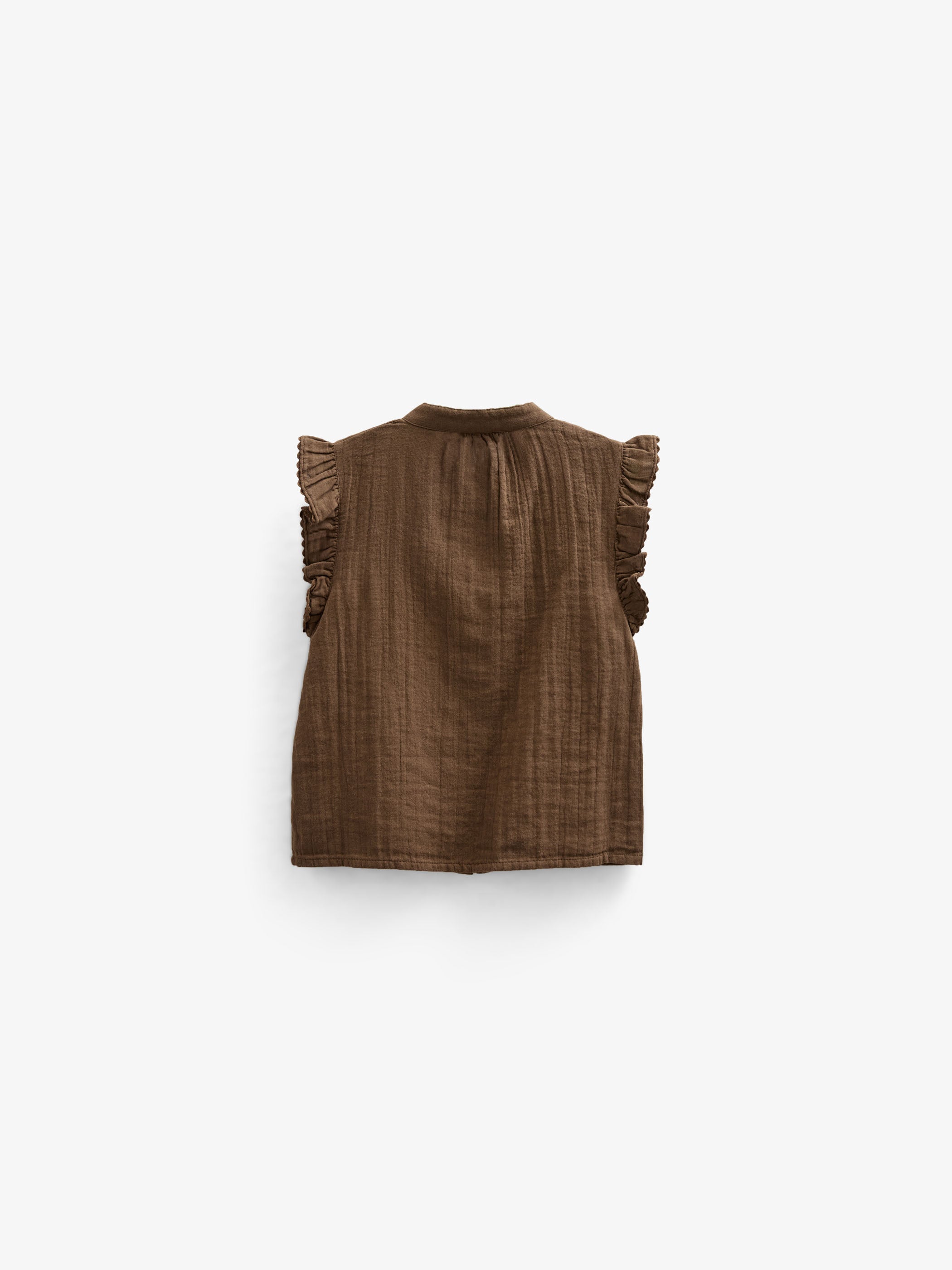 Gauze Sleeveless Top - Kids - Dark Brown | 100928 Jasmine