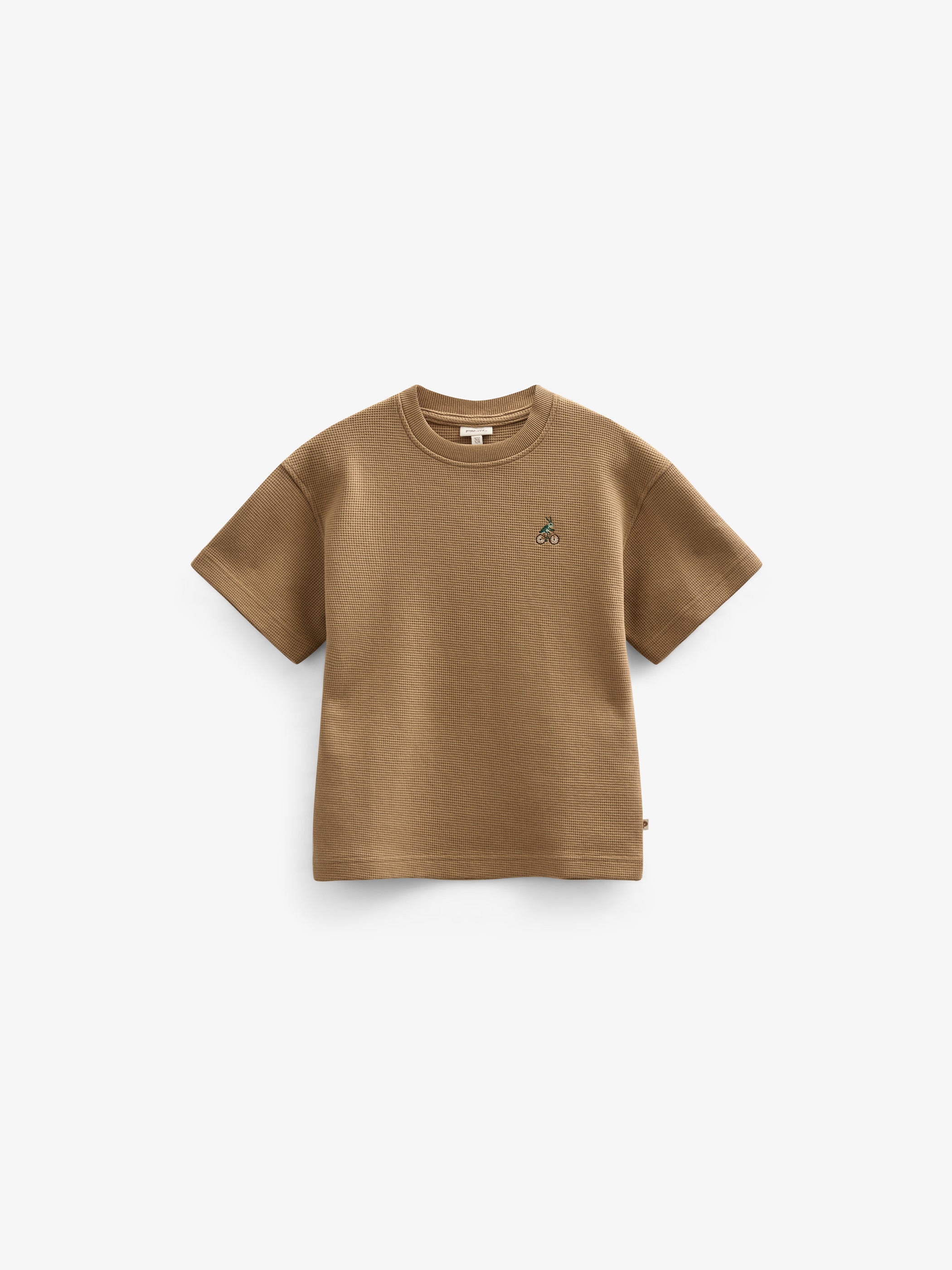 Waffle T-shirt - Tween - Khaki | 101149 Evan