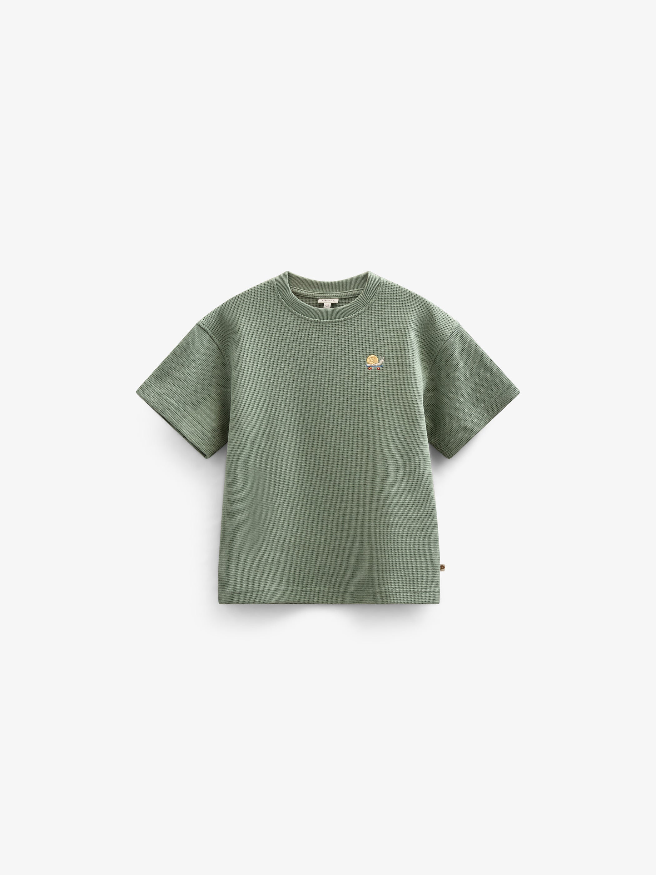 Waffle T-shirt - Tween - Dusty Green | 101156 Evan