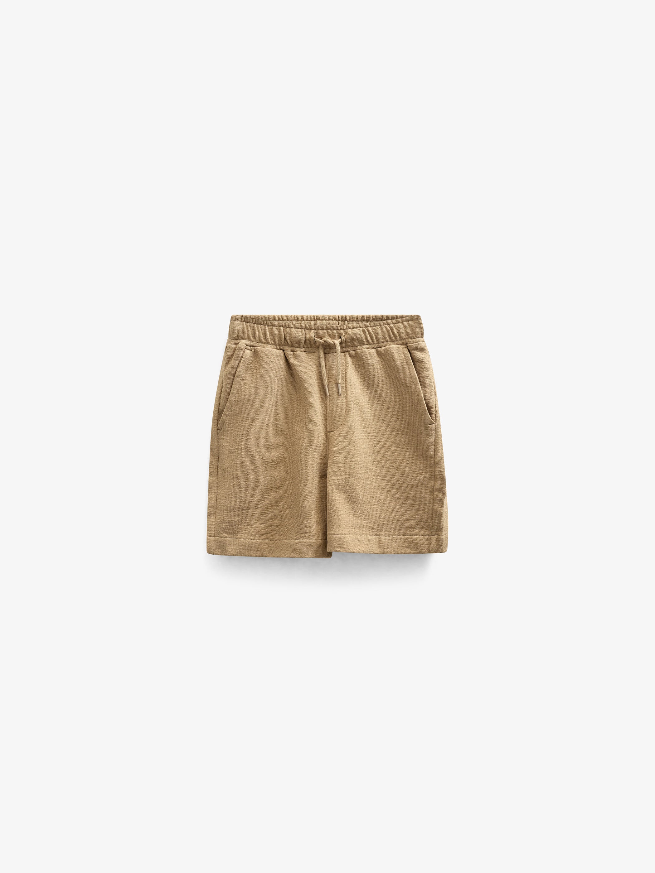 Textured Jersey Shorts - Kids - Khaki | 101221 Sonny