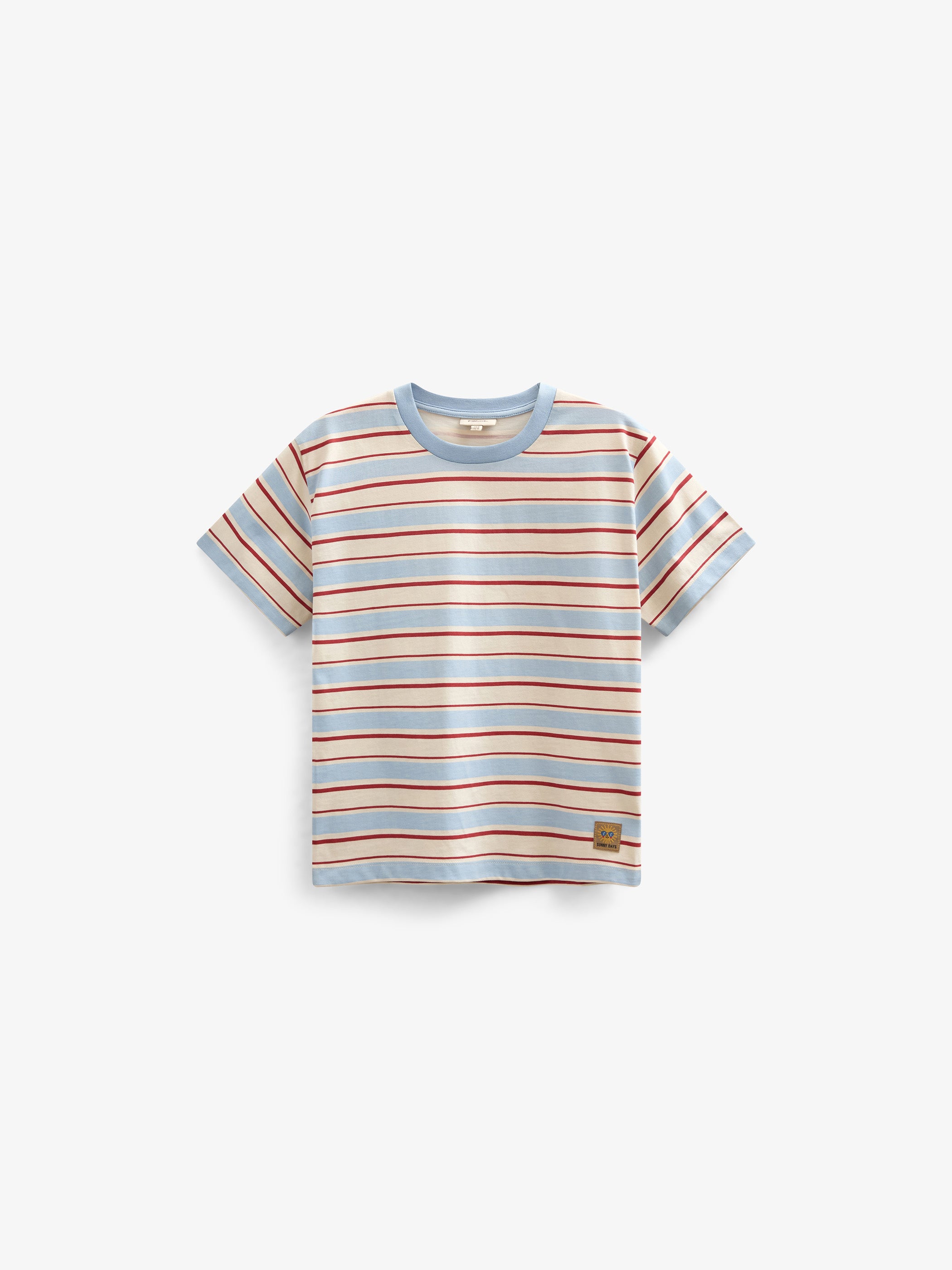 Retro Striped T-shirt - Tween - Powder Blue | 101276 Steven