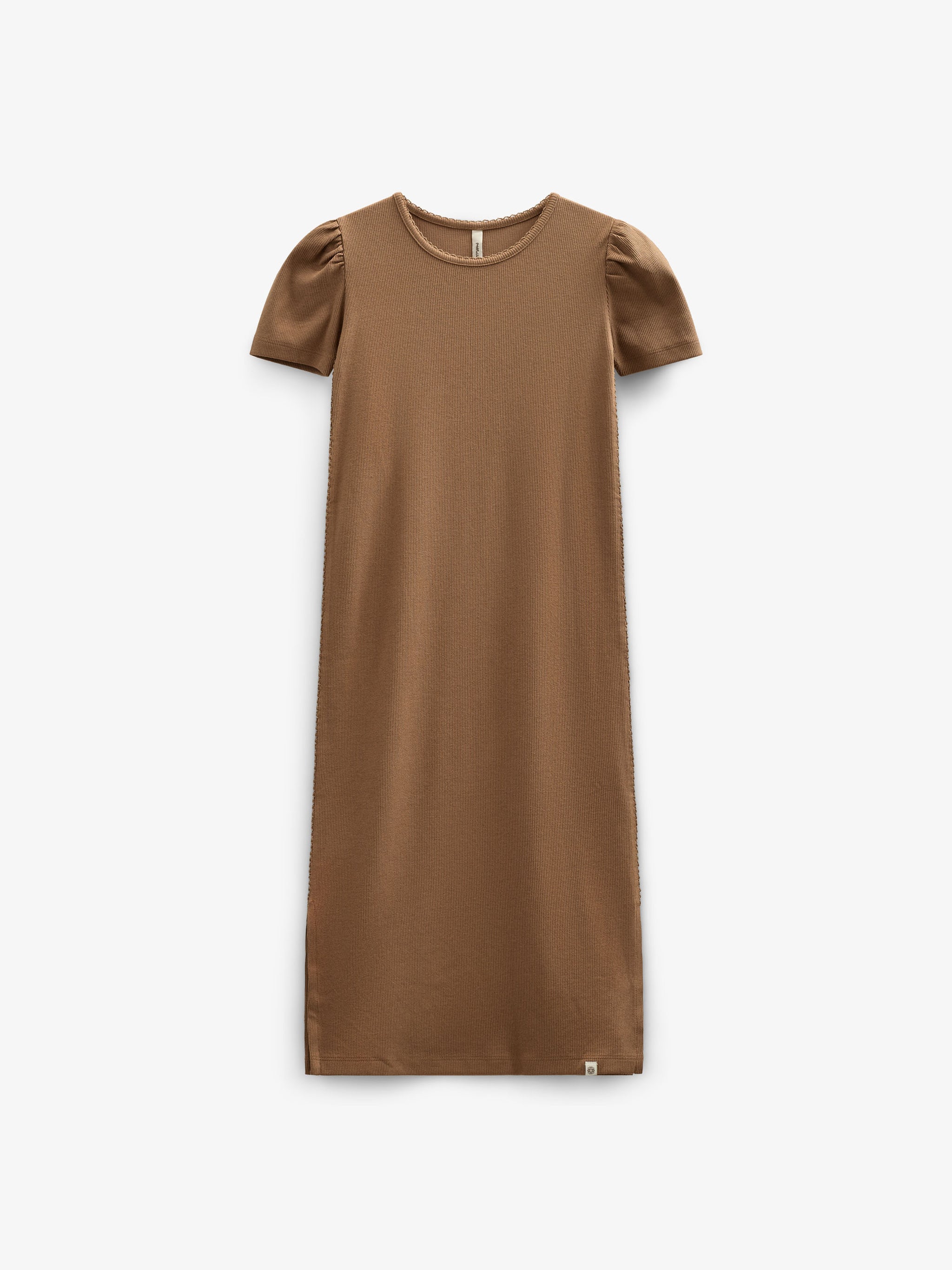 Modal Rib Long T-shirt Dress - Tween - Coconut