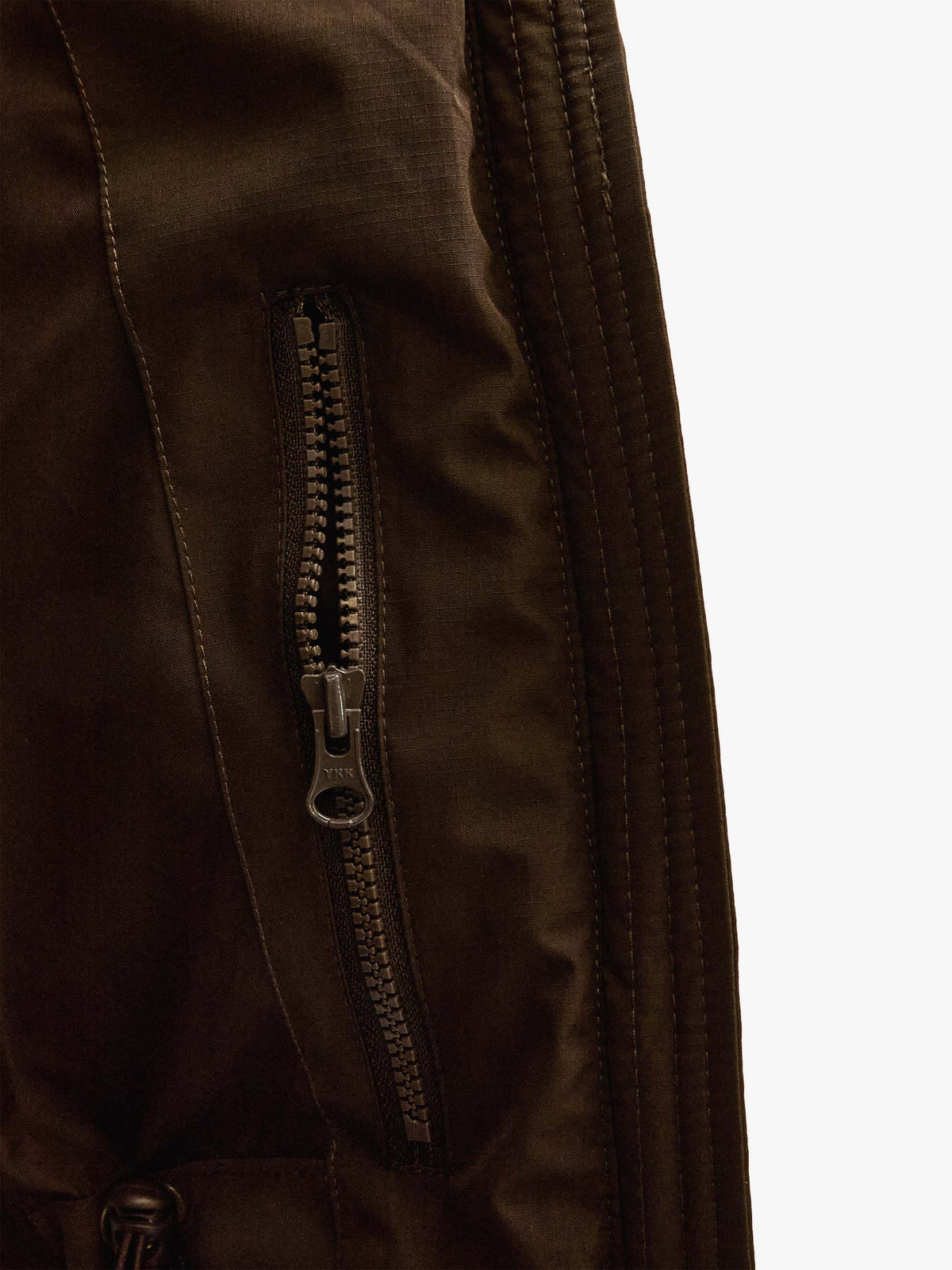Winter Puffer Jacket with Drawstring - Kids - Dark Brown | 101413 Elenor