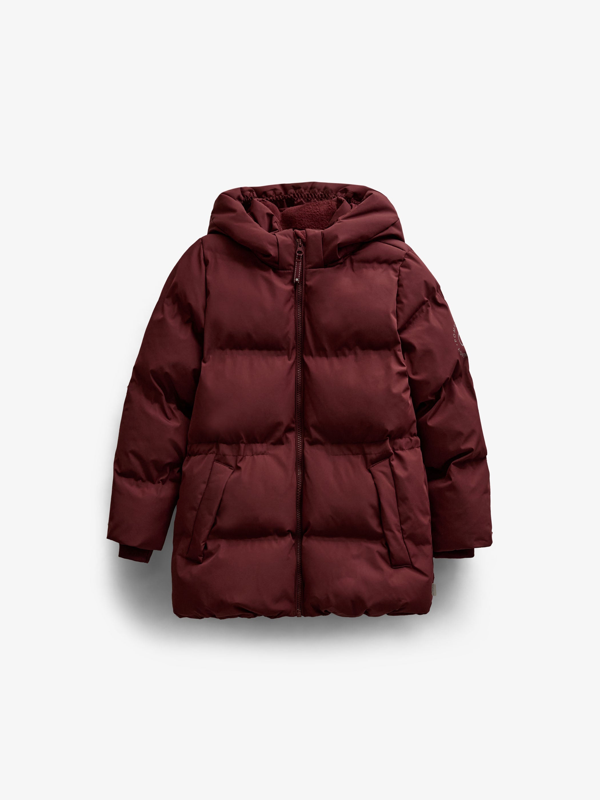 Winter Puffer Jacket with Drawstring - Tween - Bordeaux | 101416 Elenor