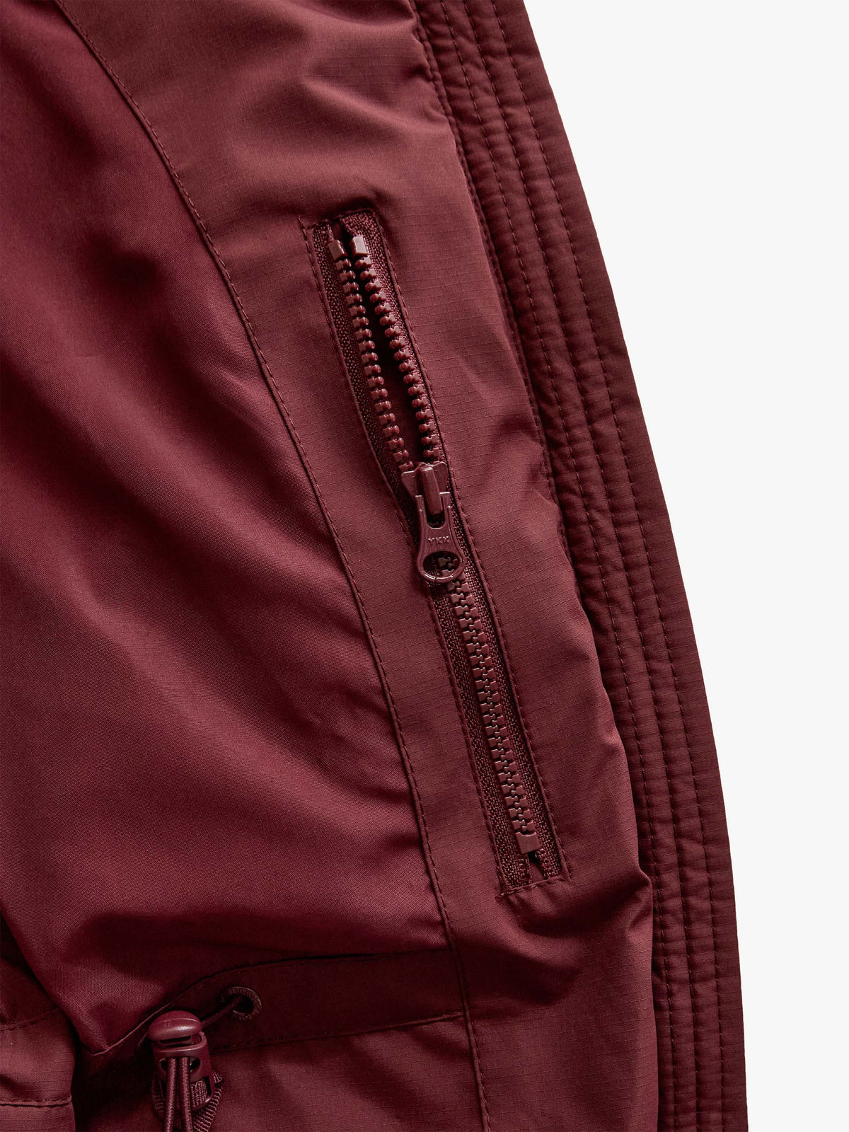 Winter Puffer Jacket with Drawstring - Kids - Bordeaux | 101415 Elenor