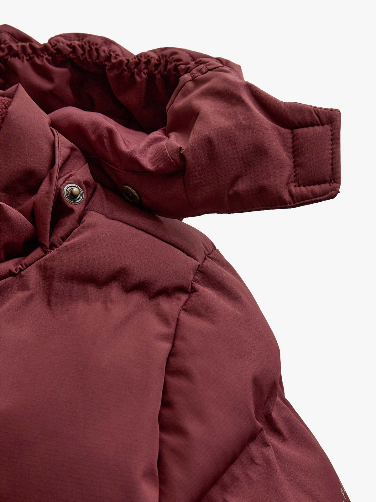 Winter Puffer Jacket with Drawstring - Kids - Bordeaux | 101415 Elenor