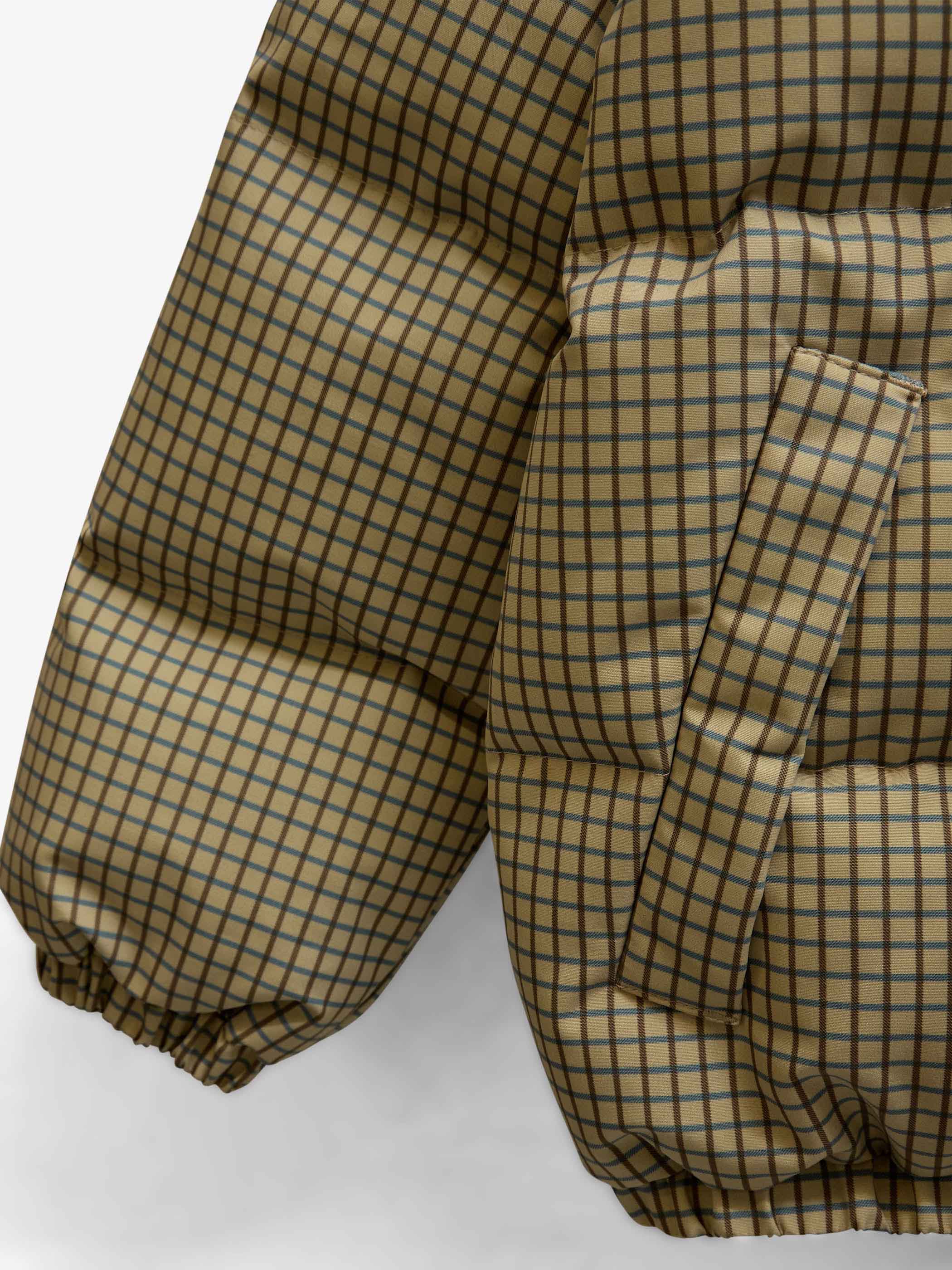 Checked Puffer Jacket - Tween - Brown | 101423 Riley