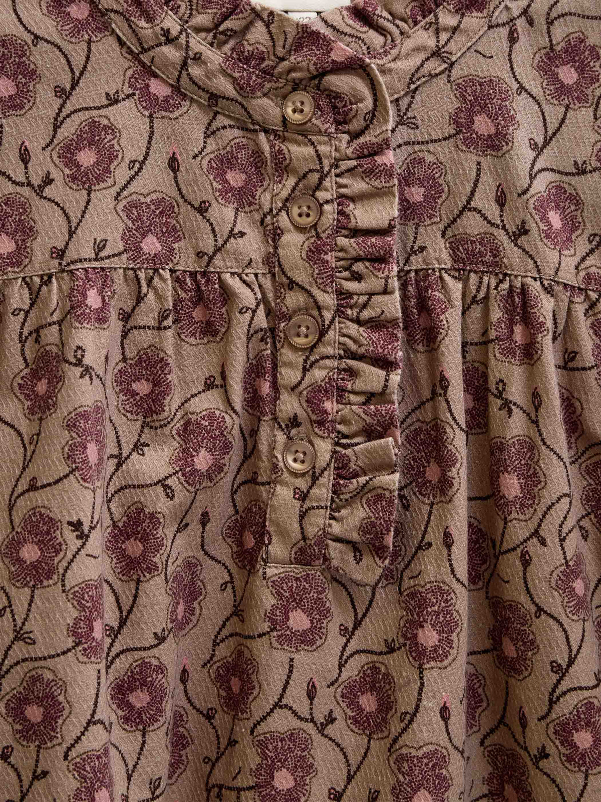 Floral Cotton Blouse - Tween - Rose/Bordeaux | 101434 Nova