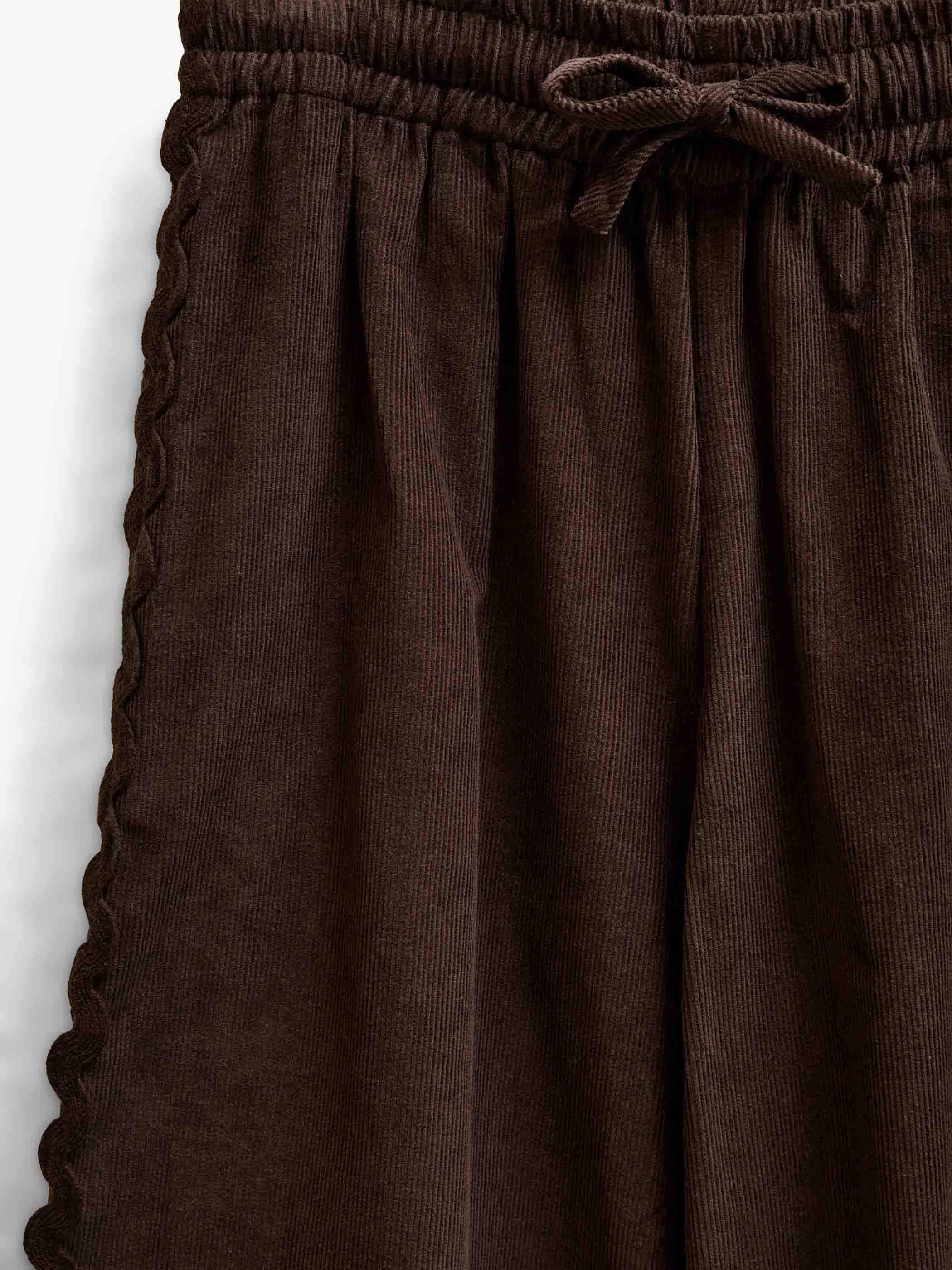 Ric Rac Corduroy Trousers - Tween - Dark Brown | 101482 Sille