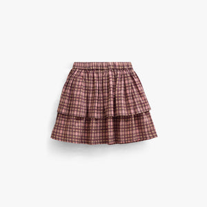 Checked Cotton Skirt - Kids - Rose | 101497 Penny