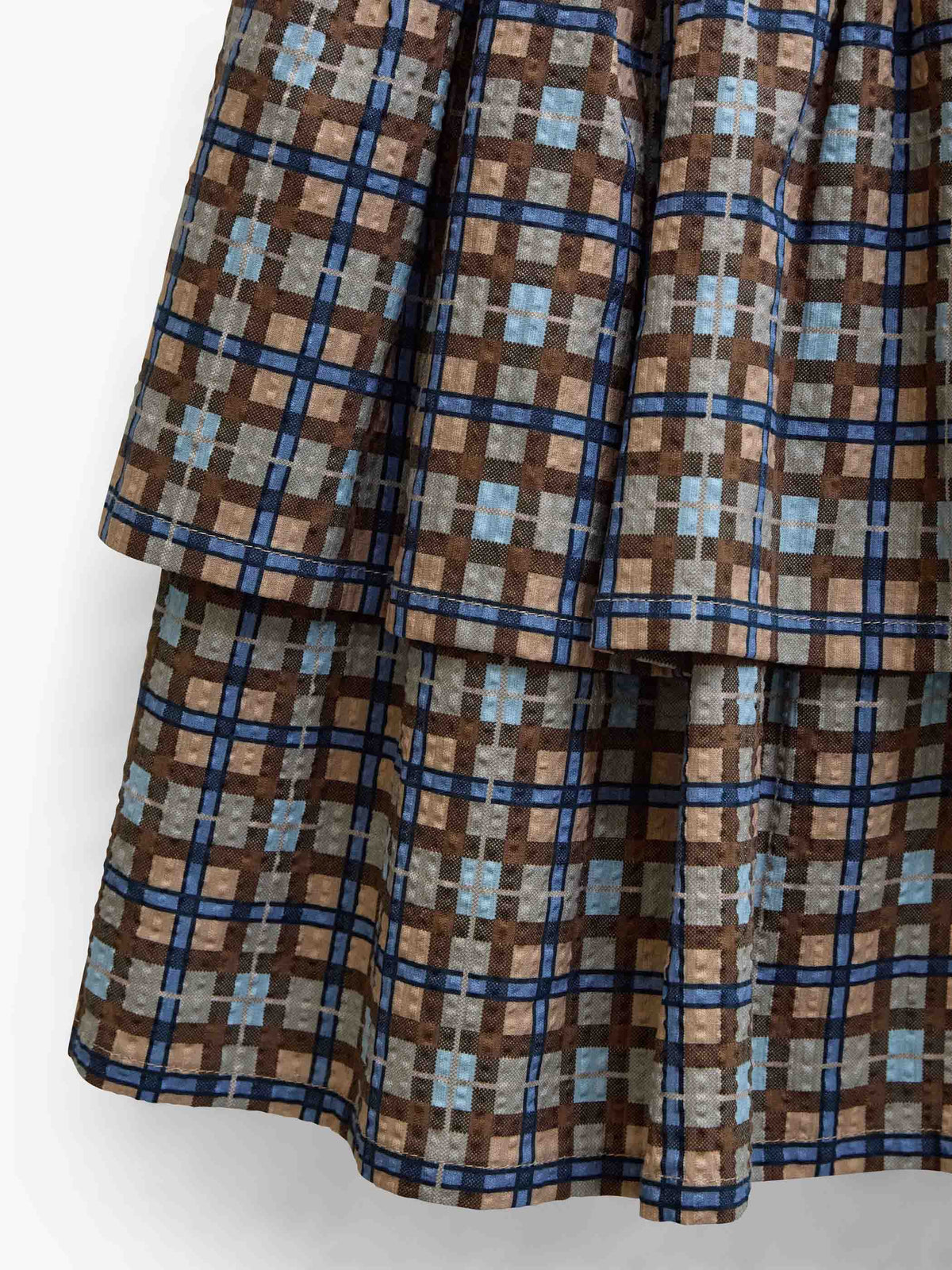 Checked Cotton Skirt - Tween - Blue | 101500 Penny