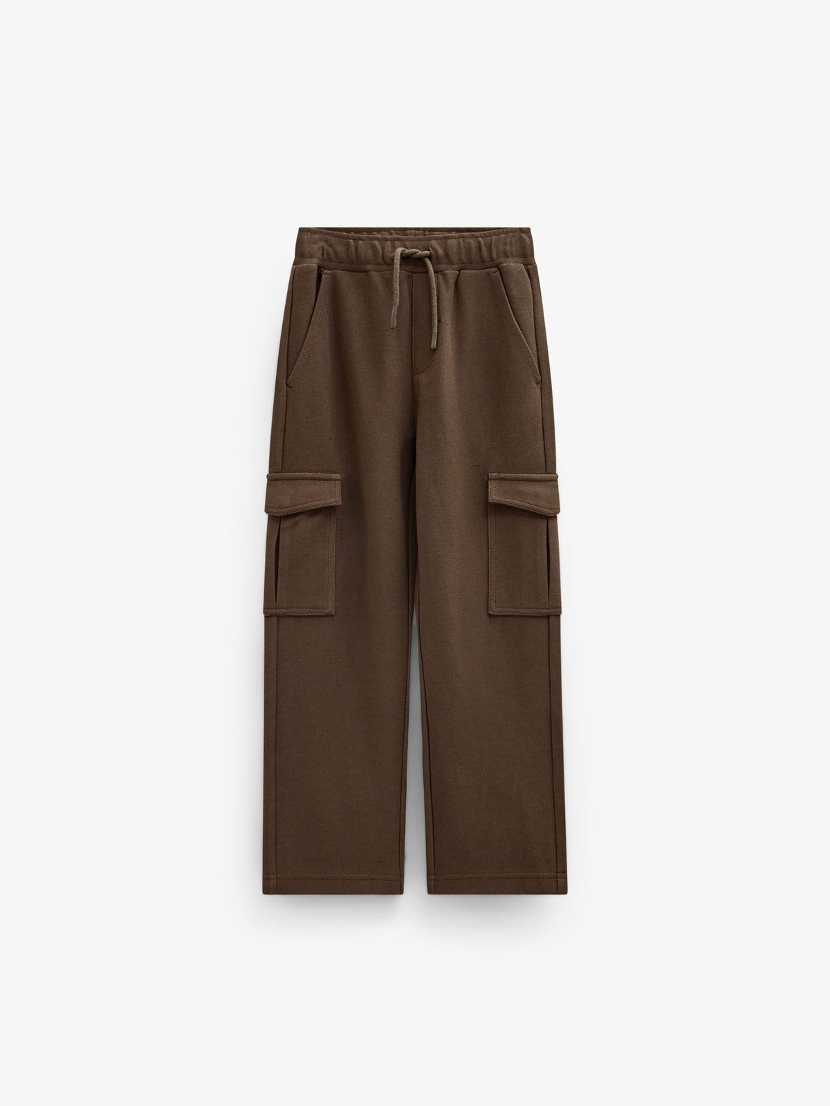 Textured Sweat Cargo Joggers - Tween - Brown | 101512 Wilder