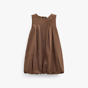 Bubble Hem Dress - Kids - Brown | 101513 Celeste
