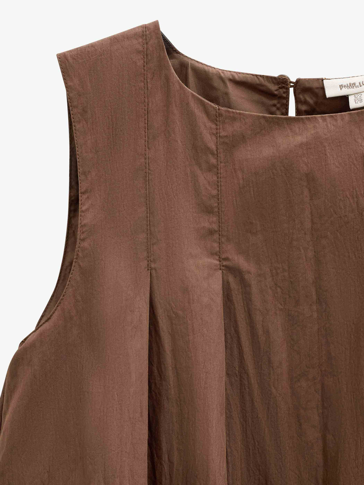 Bubble Hem Dress - Kids - Brown | 101513 Celeste