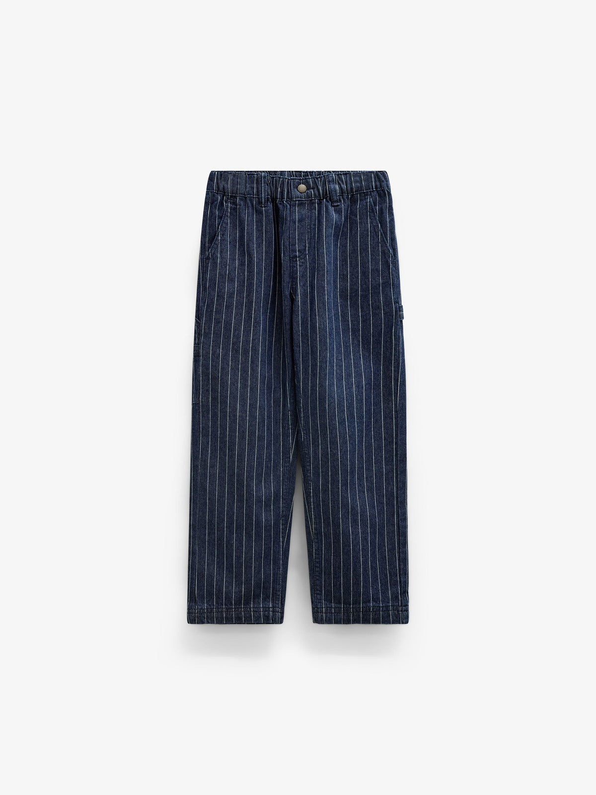 Relaxed Fit Pinstripe Cargo Jeans - Tween - Dark Blue | 101516 Austin
