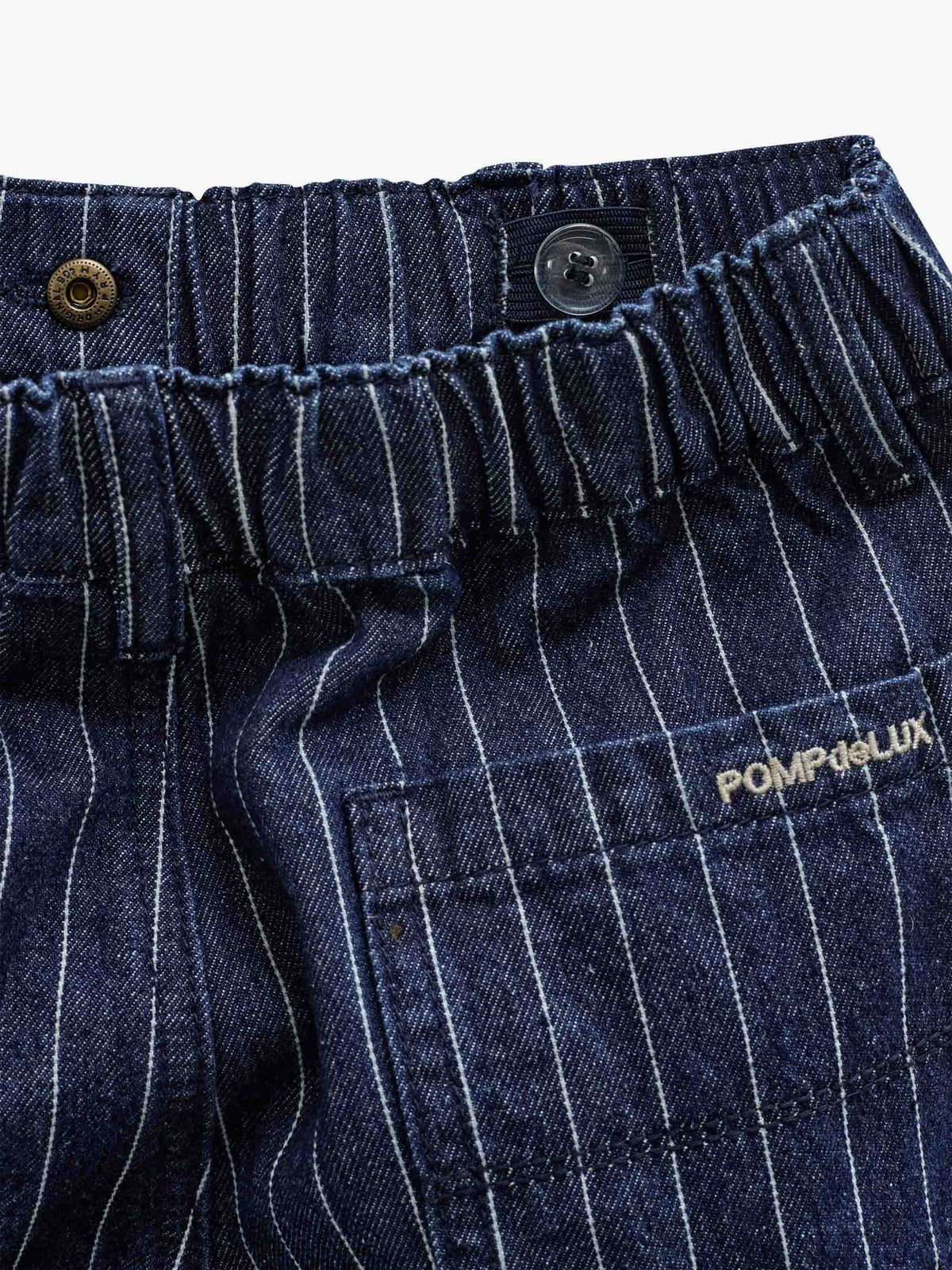 Relaxed Fit Pinstripe Cargo Jeans - Tween - Dark Blue | 101516 Austin