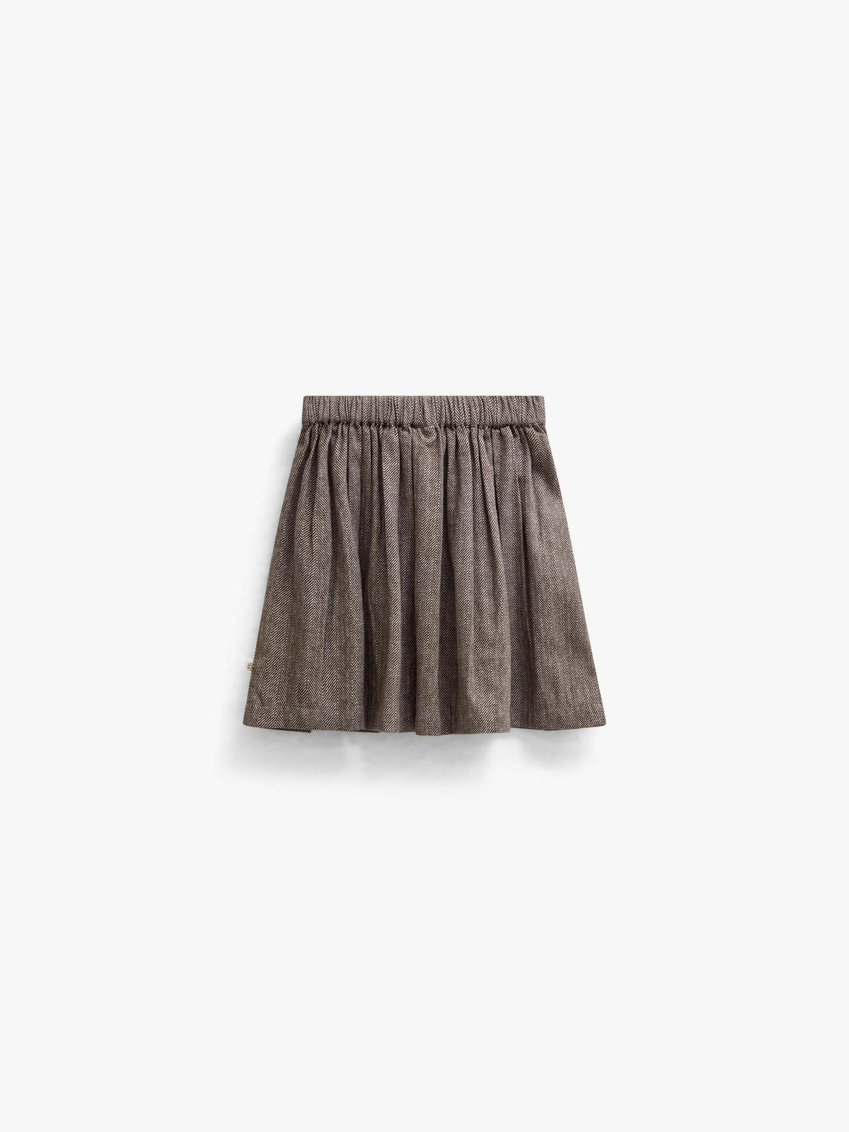 Cotton Herringbone Skirt - Tween - Dark Brown | 101521 Susse