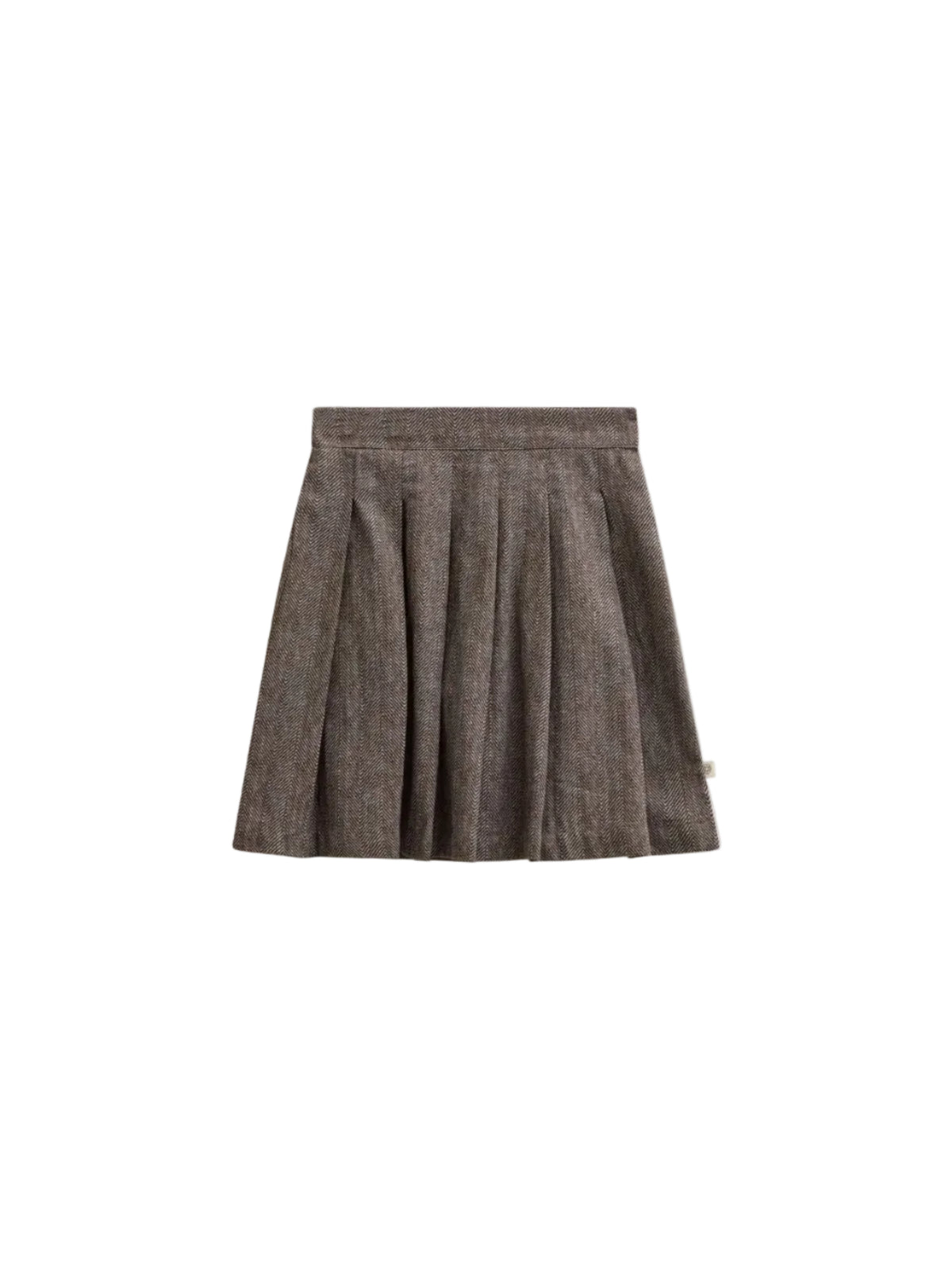 Cotton Herringbone Skirt - Tween - Dark Brown | 101521 Susse