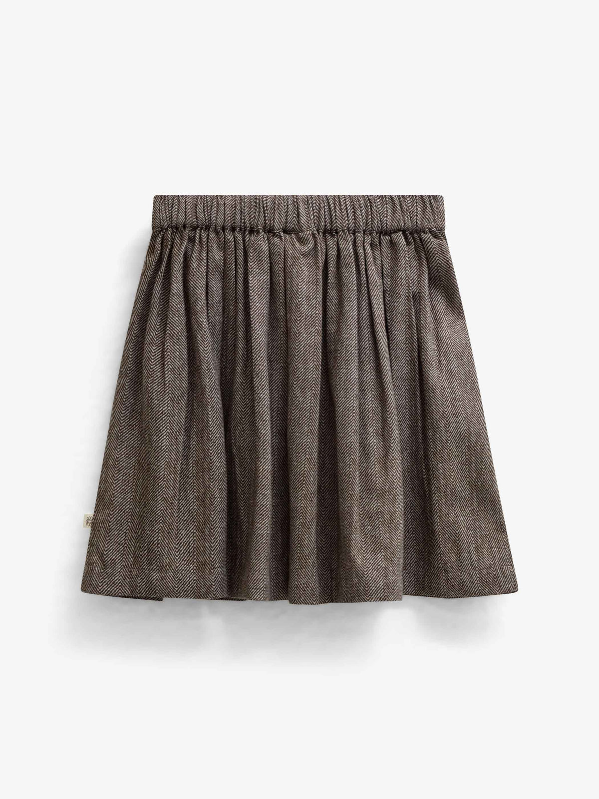 Cotton Herringbone Skirt - Tween - Dark Brown | 101521 Susse