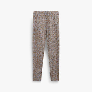 Printed Jersey Leggings - Kids - Blue/Brown | 101549 Heidi