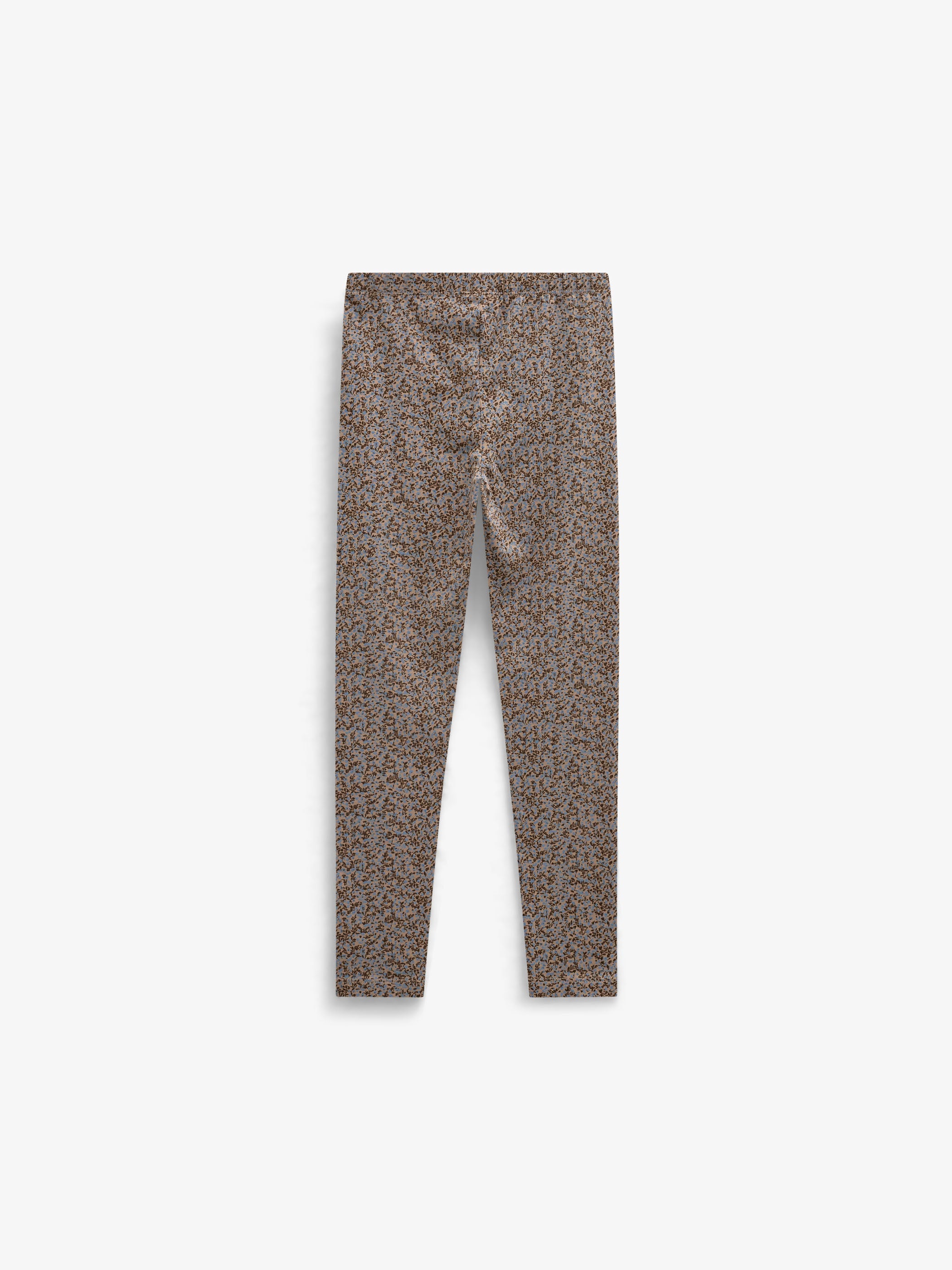 Printed Jersey Leggings - Kids - Blue/Brown | 101549 Heidi